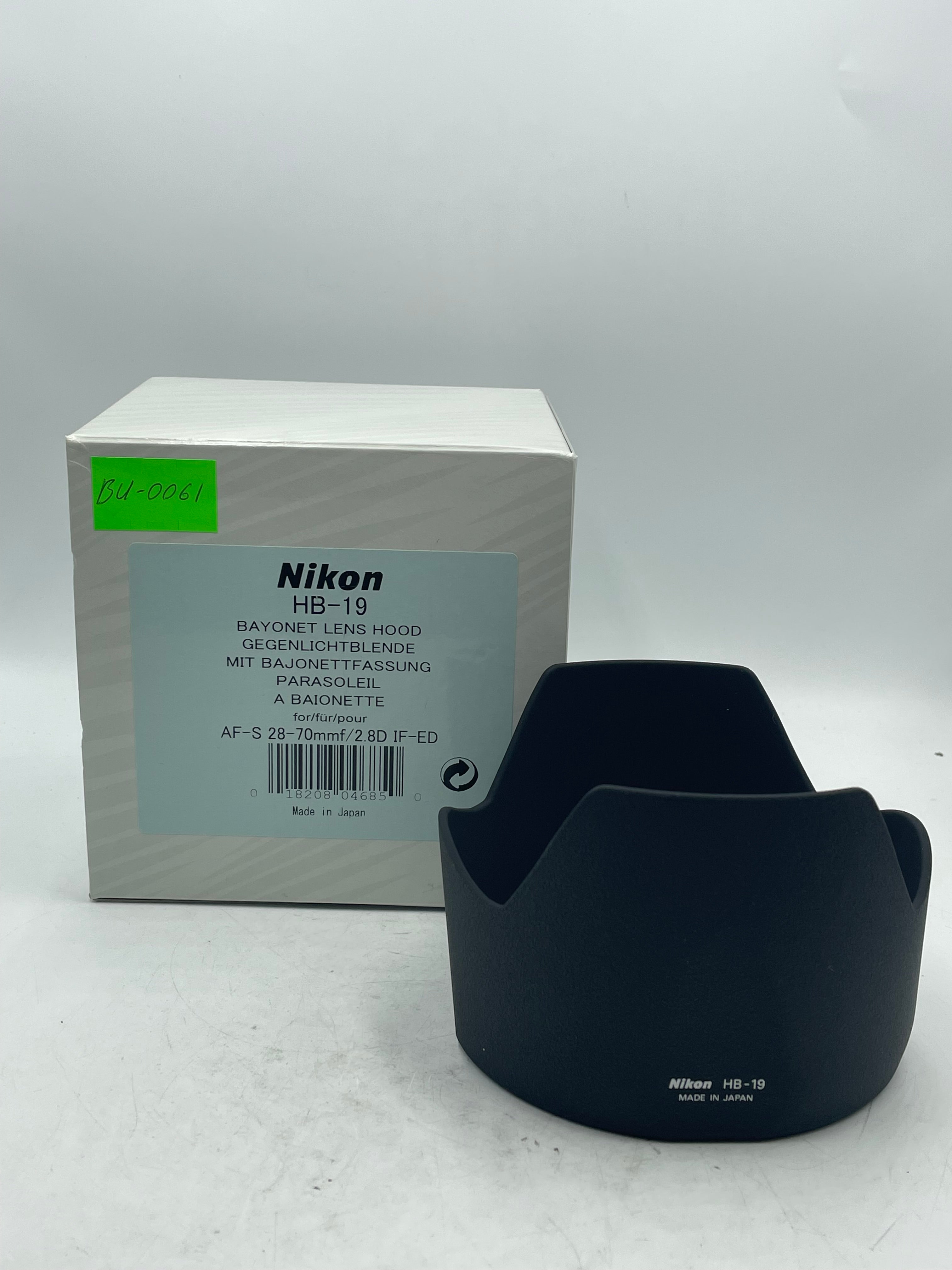 Nikon HB-19 Lens Hood for AF-S 28-70mm f/2.8 D IF-ED *MINT* (0061)
