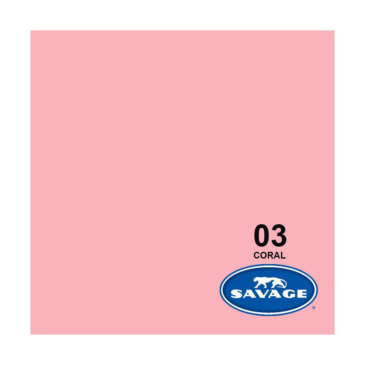 Savage 107" x 36' #3 Coral Seamless Background Paper
