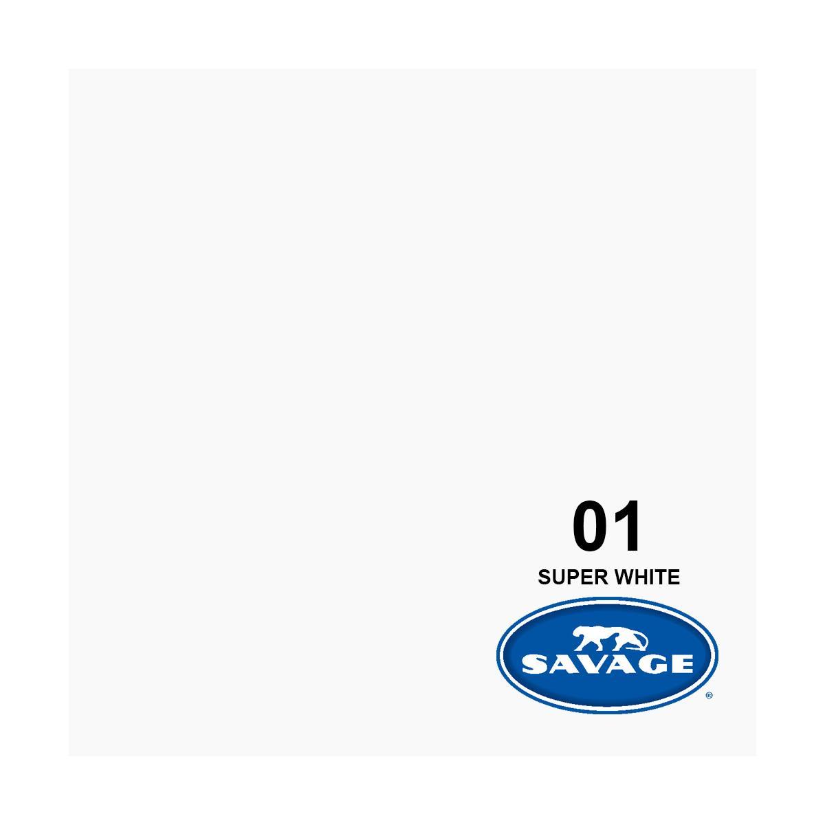 Savage 140" x 105' #1 Super White Photowide Seamless Background