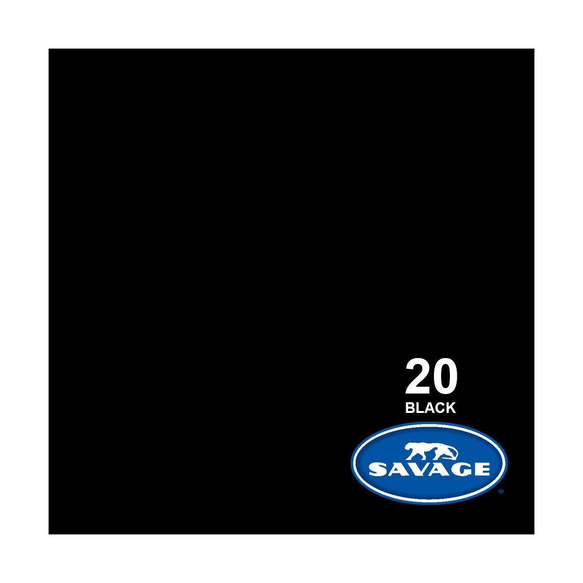 Savage 26"x36' #20 Black Seamless Background Paper
