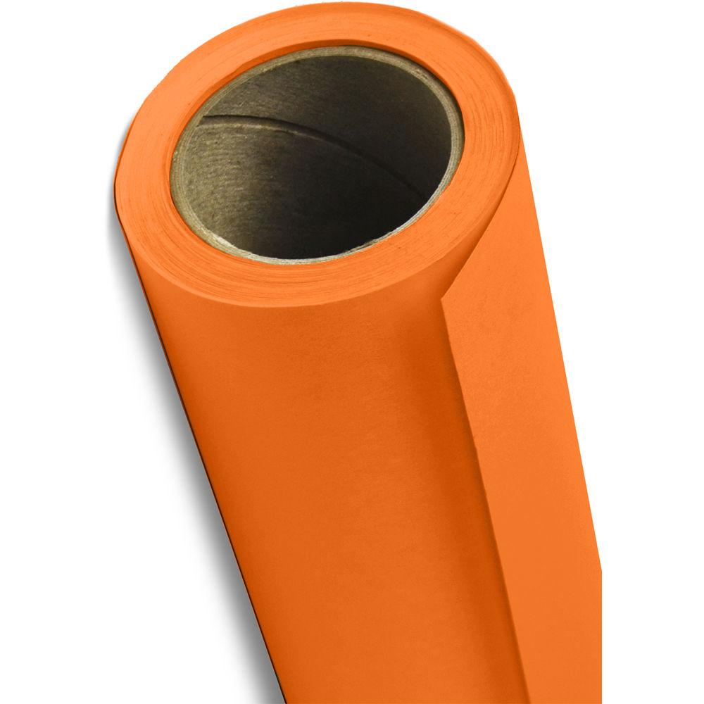 Savage 53" x 36' #24 Orange Seamless Background Paper