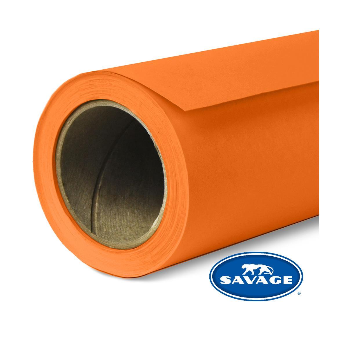 Savage 107" x 36' #24 Orange Seamless Background Paper
