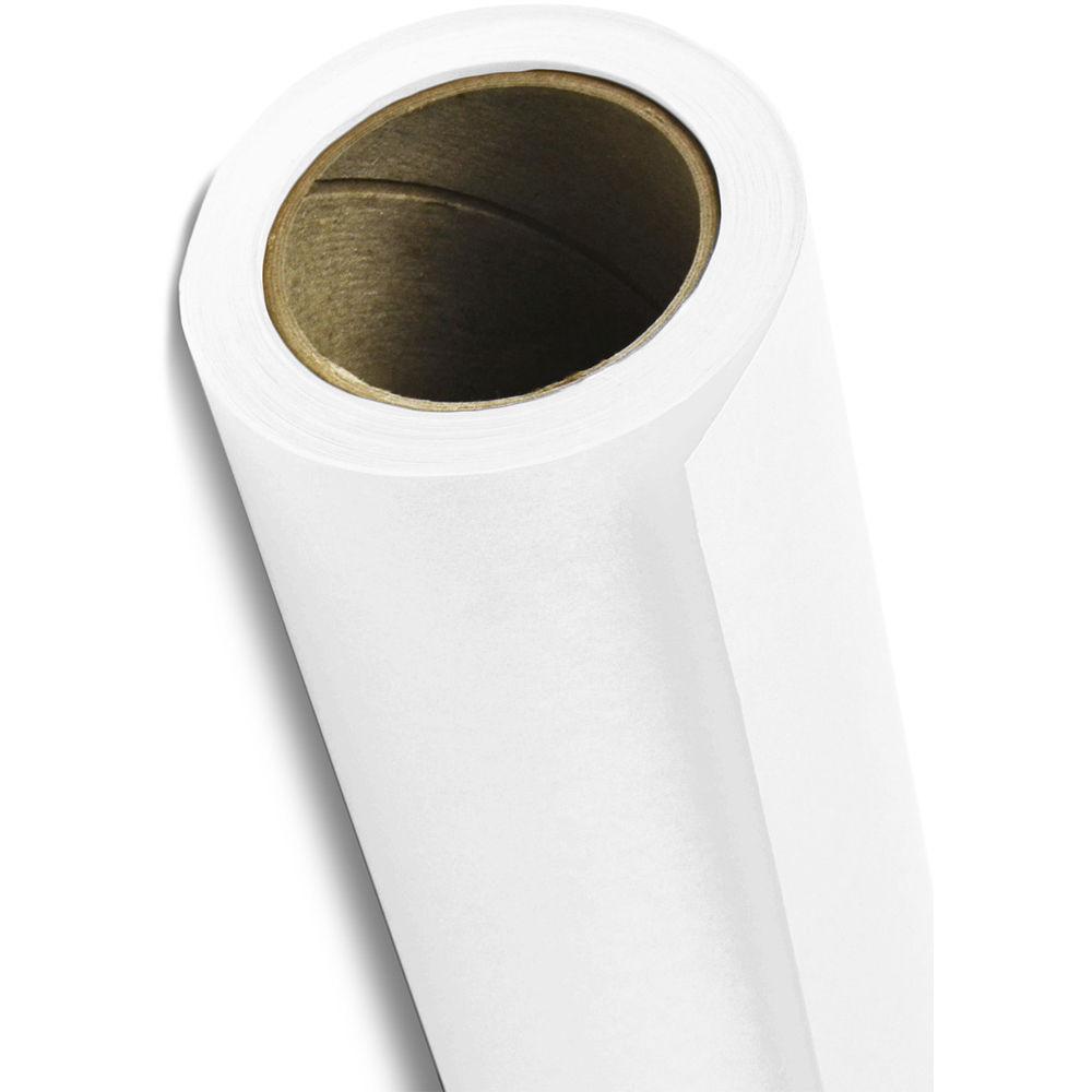 Savage 107" x 36' #66 Pure White Seamless Background Paper