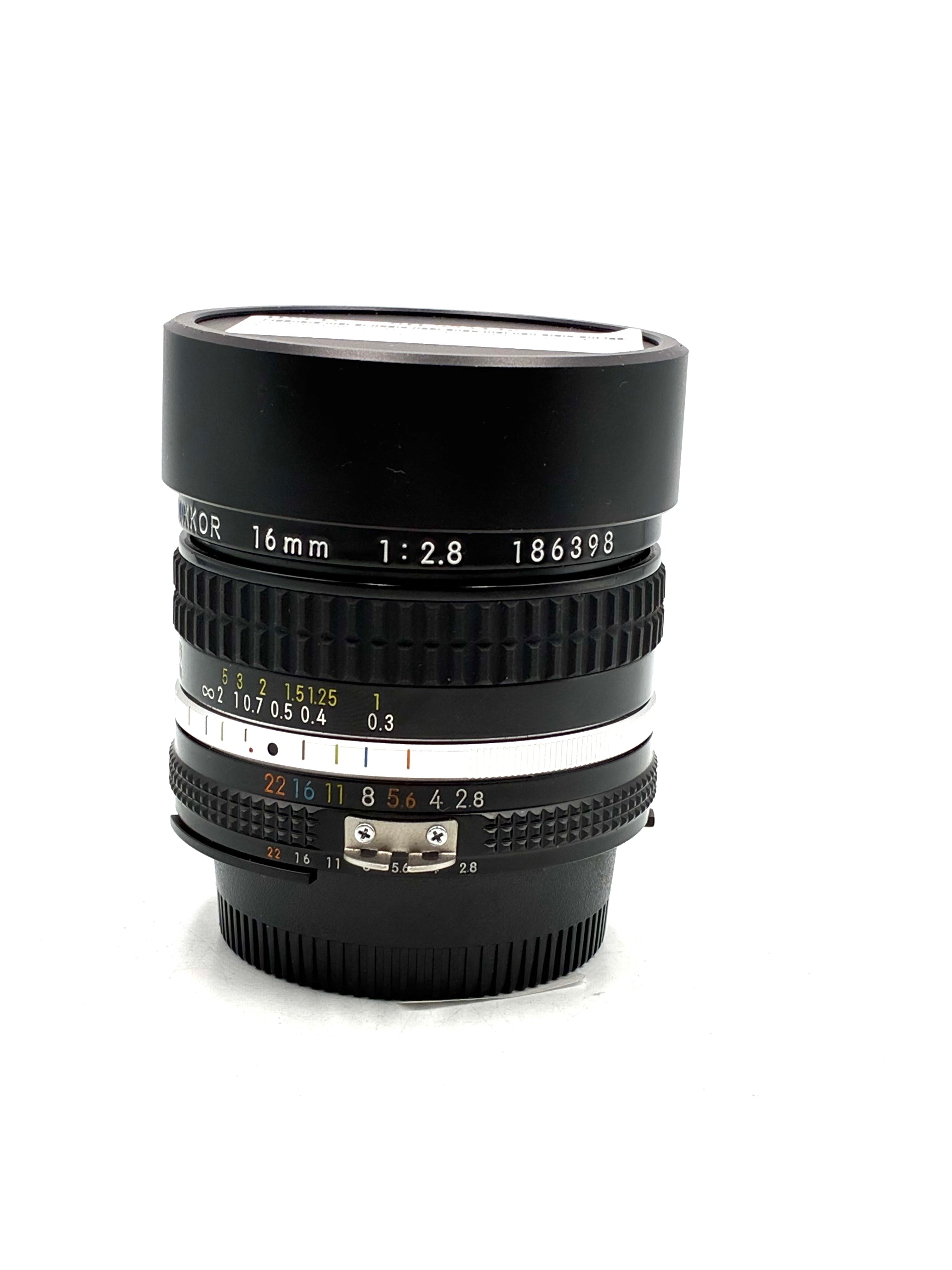 USED Nikon 16mm F2.8 Fisheye AIS Lens