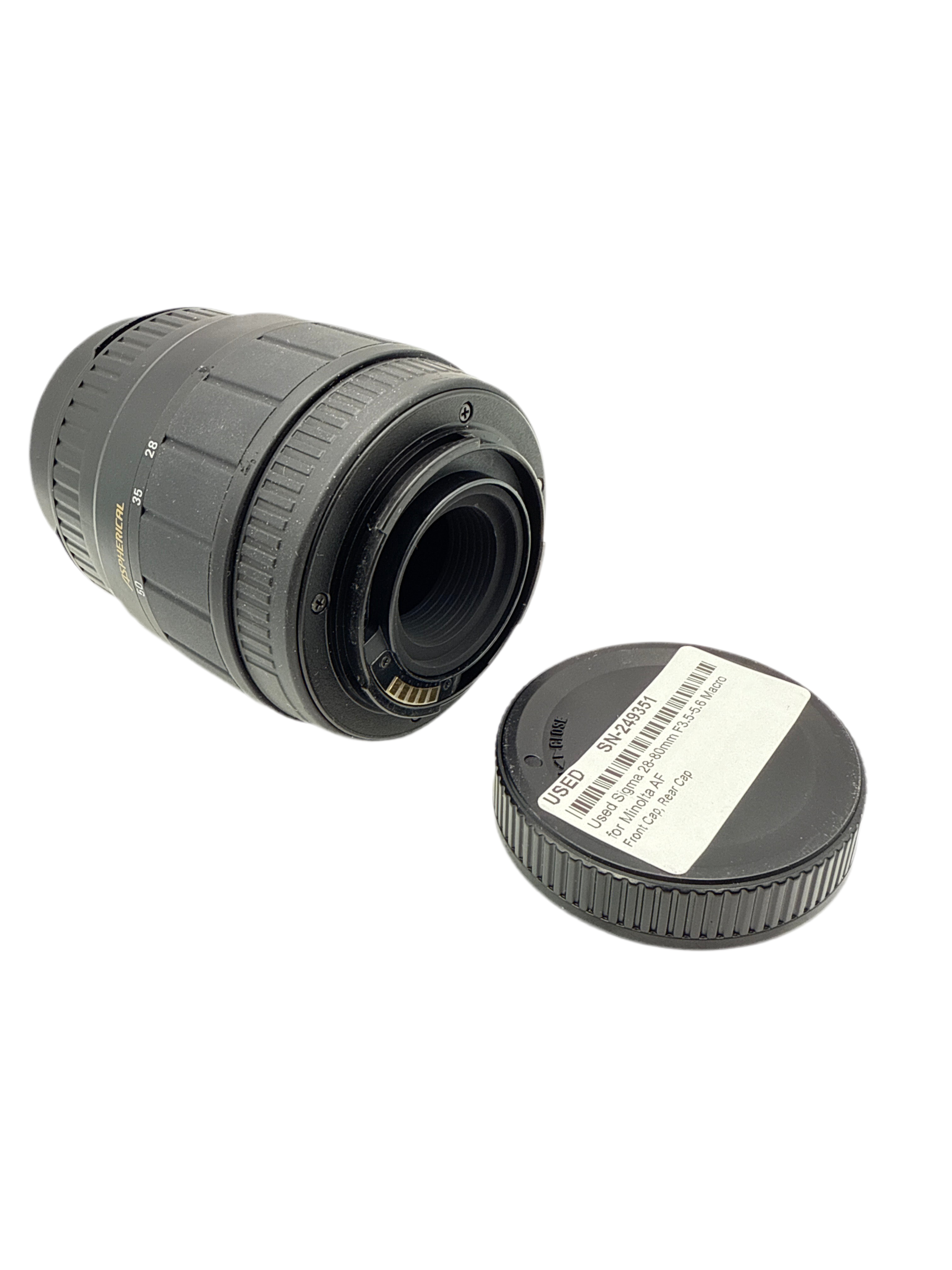 Used Sigma 28-80mm F3.5-5.6 Macro for Minolta AF