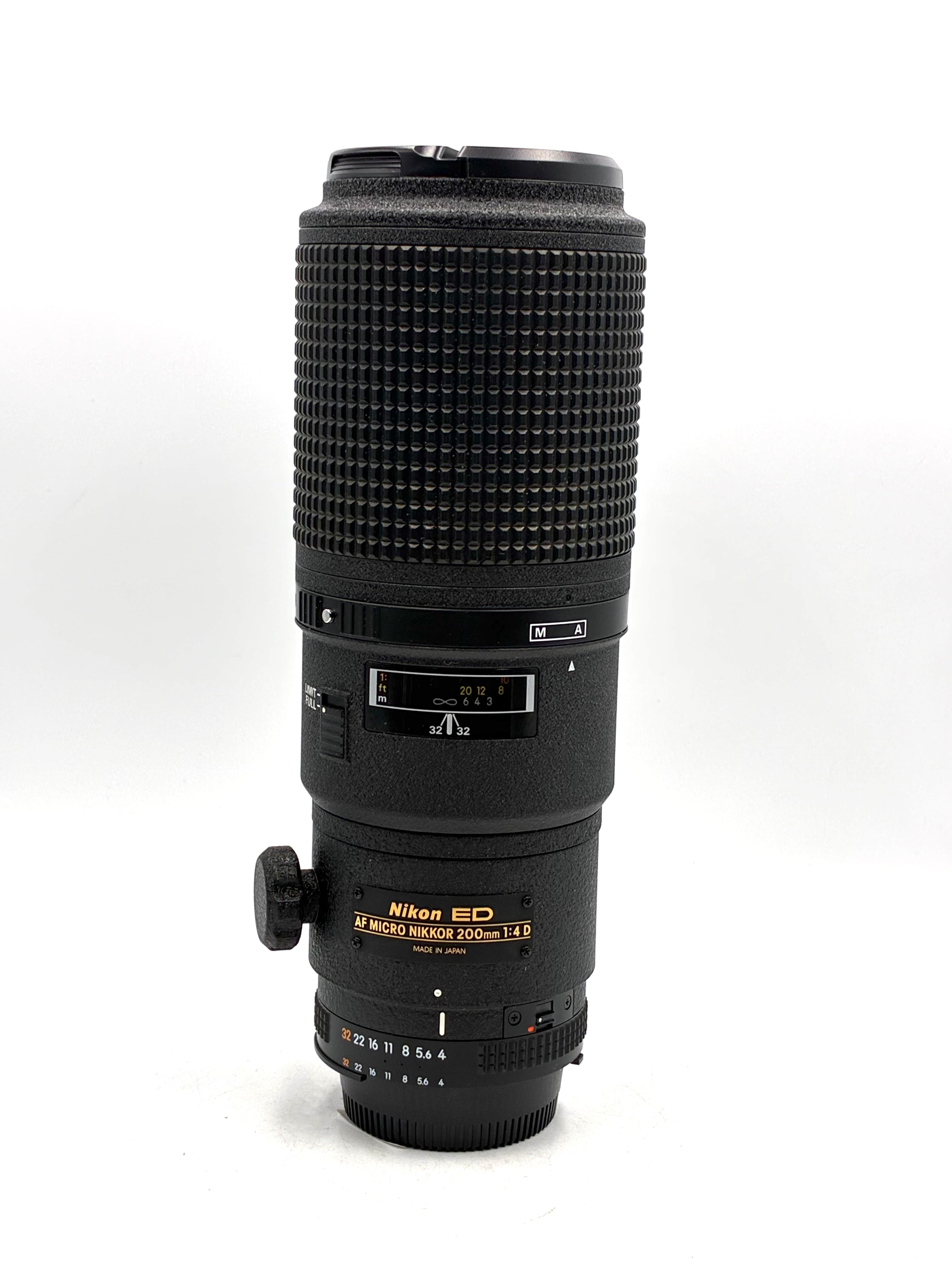 USED Nikon 200mm F4 D Micro Lens