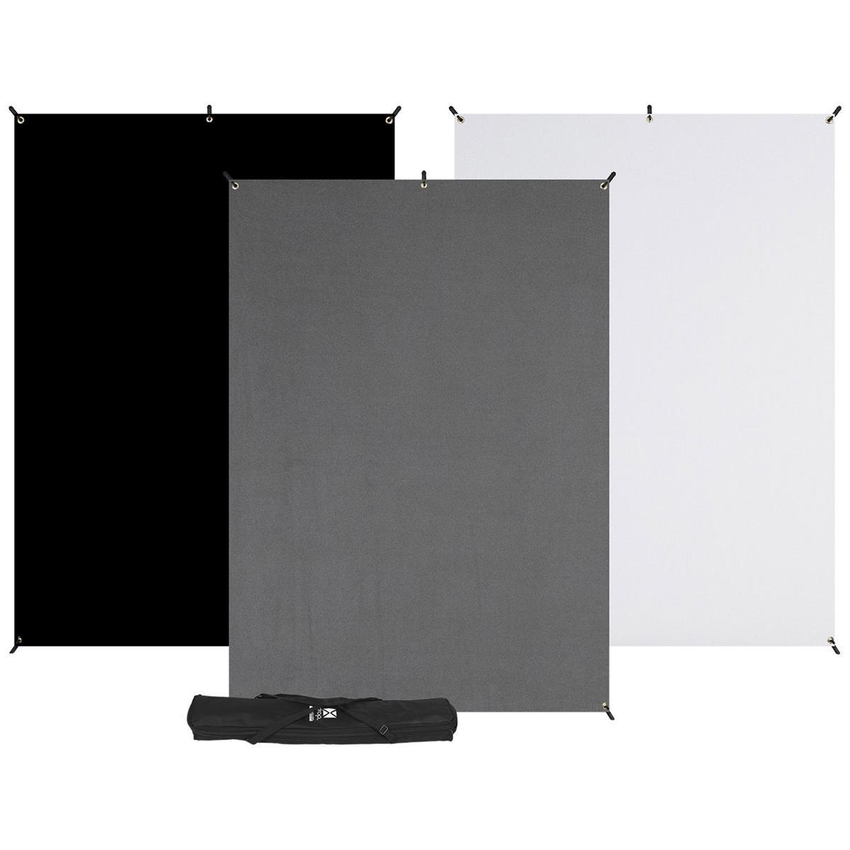 Westcott X-Drop 3-Pack Backdrop Kit (5 x 7')