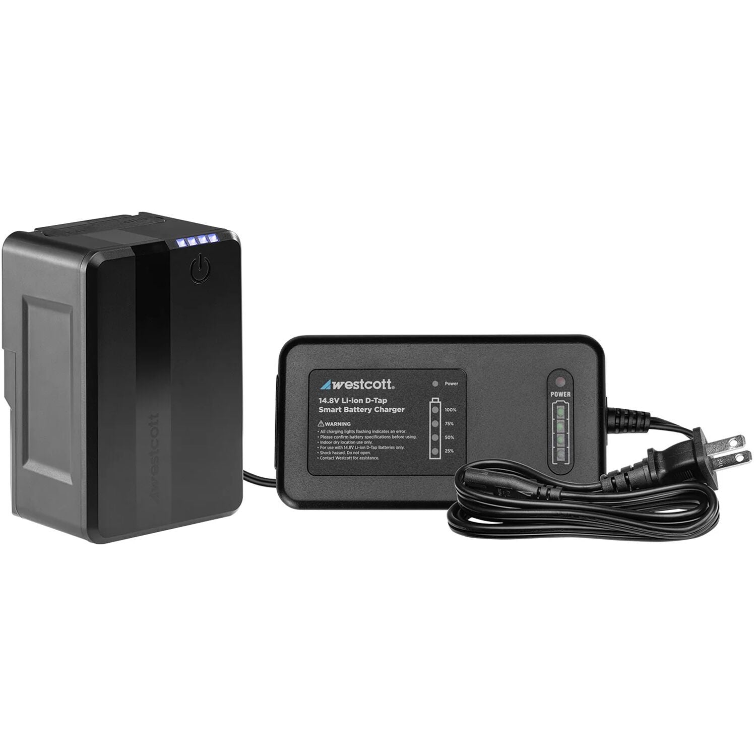 Westcott MV95 Mini V-Mount Lithium-Ion Battery with Charger (14.8V, 6400mAh)