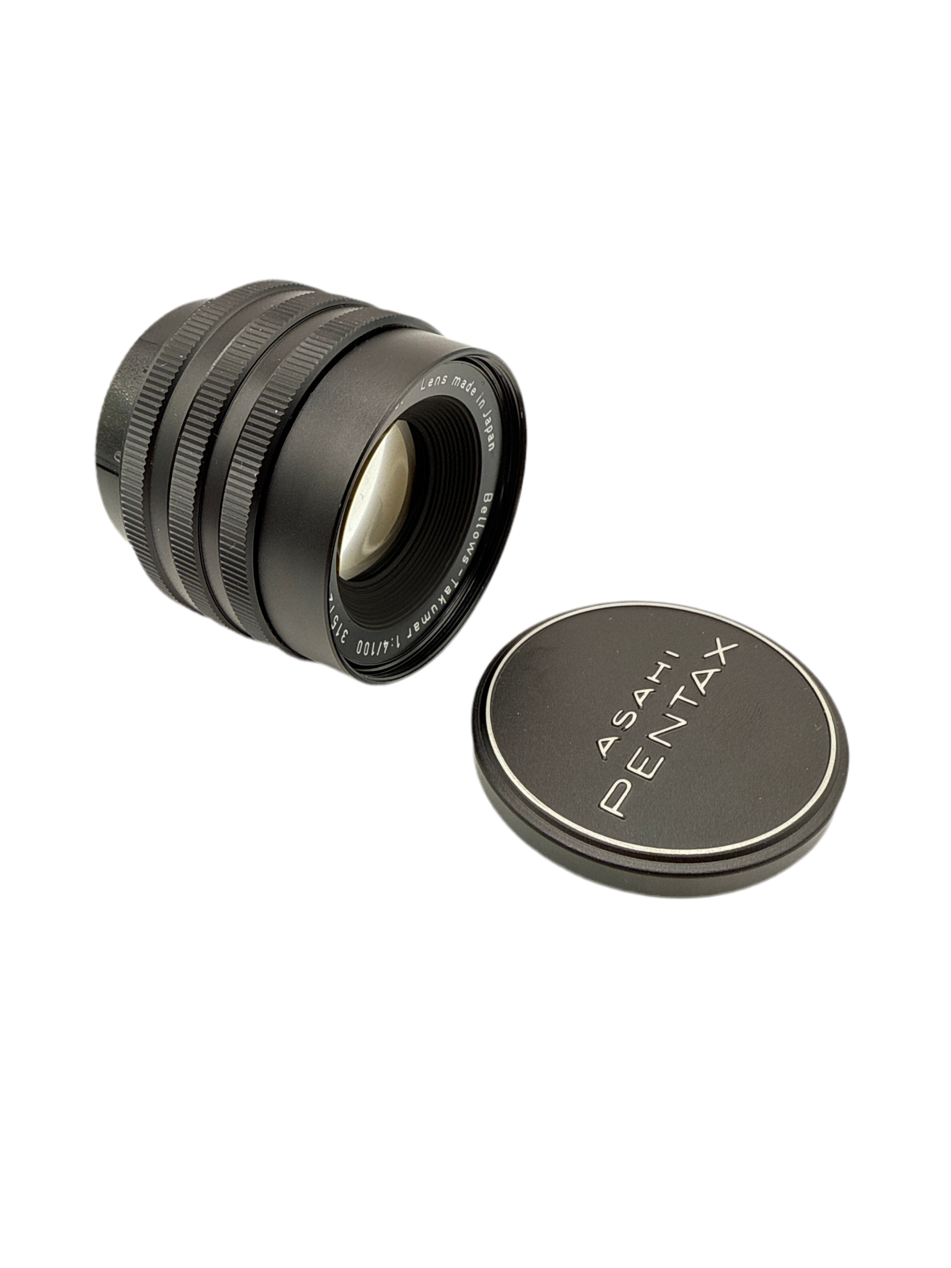 Used Asahi Pentax 100mm f4 M42 Screw-Mount Bellows-Takumar Lens