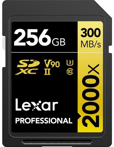 Lexar 256GB Professional 2000x UHS-II SDXC Memory Card