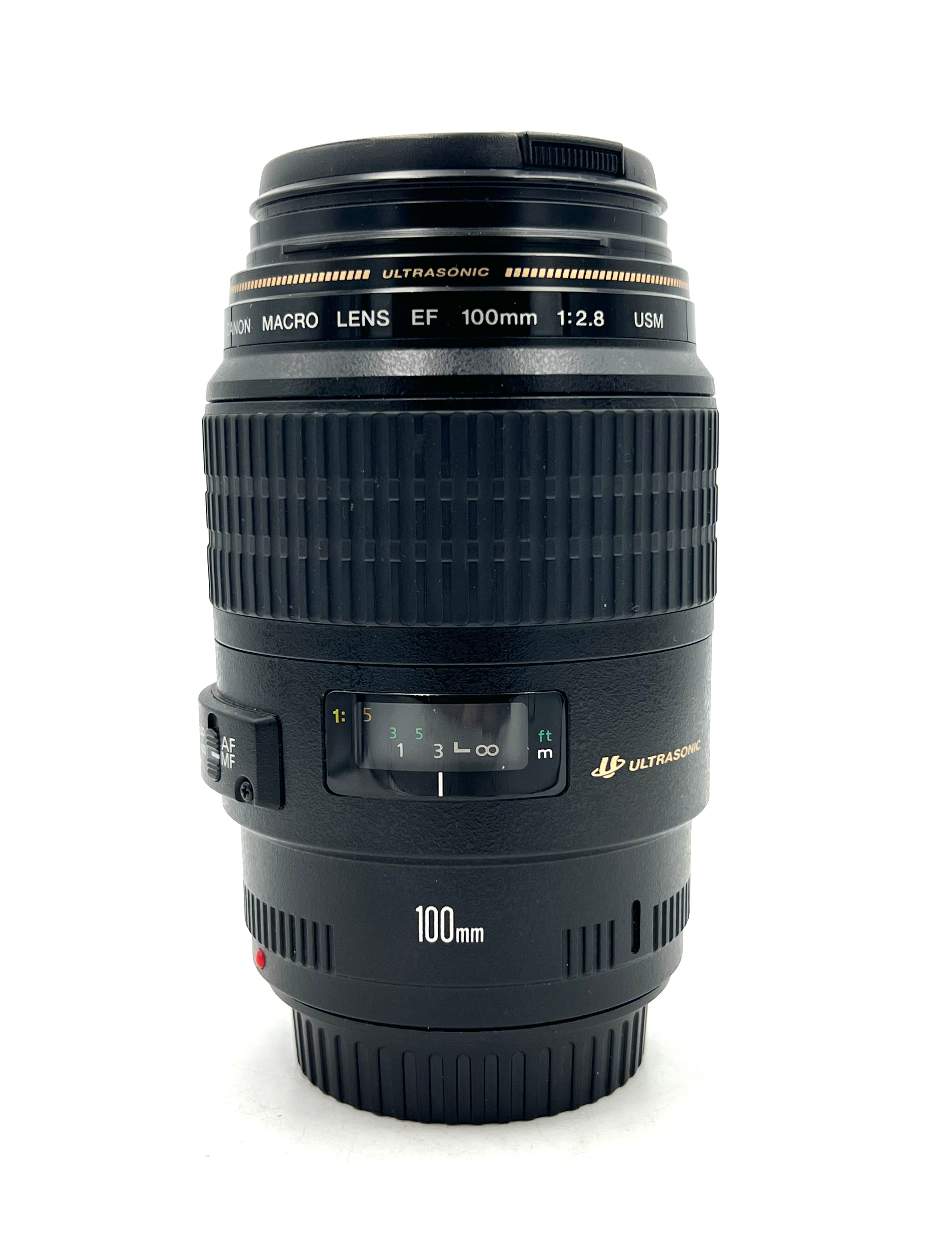USED Canon 100mm F2.8 EF USM Macro Lens