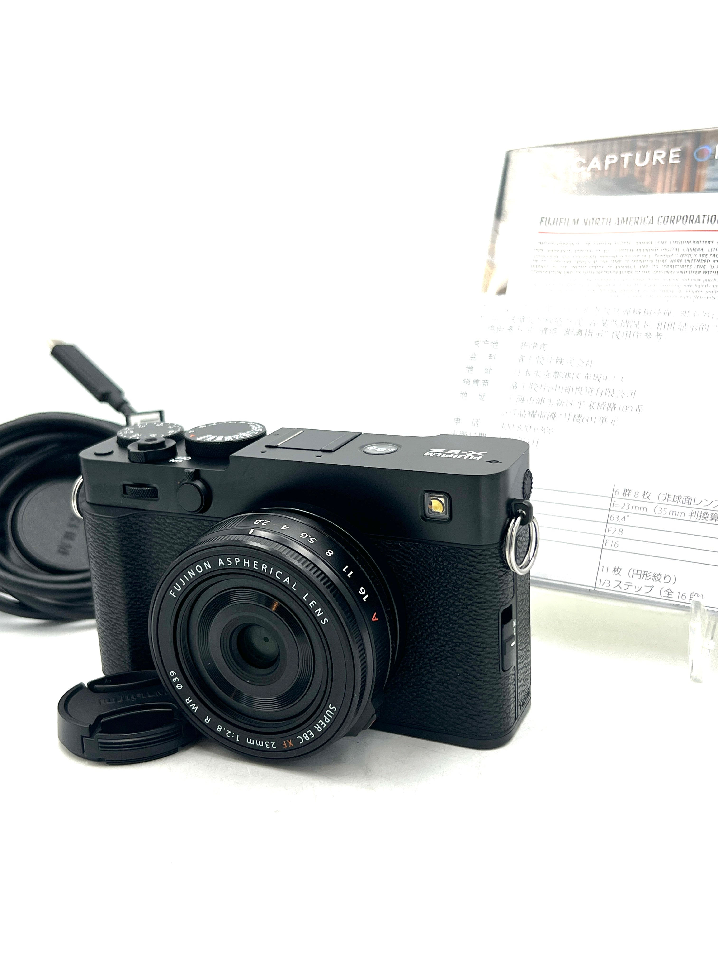 Used Fujifilm X-E5 Mirrorless Camera with XF 23mm F2.8 Lens (Black)