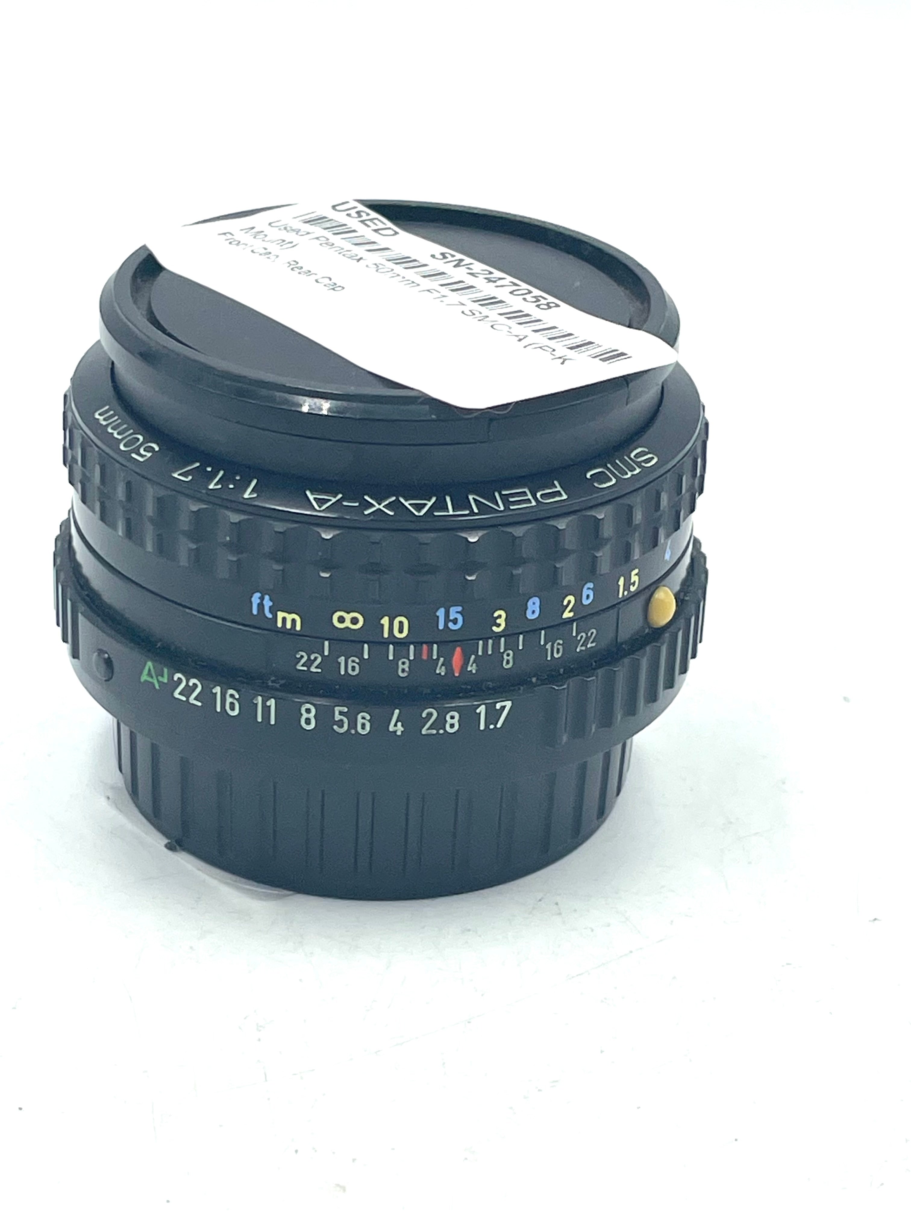 Used Pentax 50mm F1.7 SMC-A (P-K Mount)