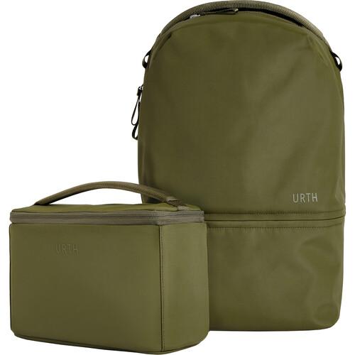 URTH Arkose 20L Modular Camera Backpack – for DSLR Camera, Lens, 15/16” Laptop, Weatherproof + Recycled (Green)