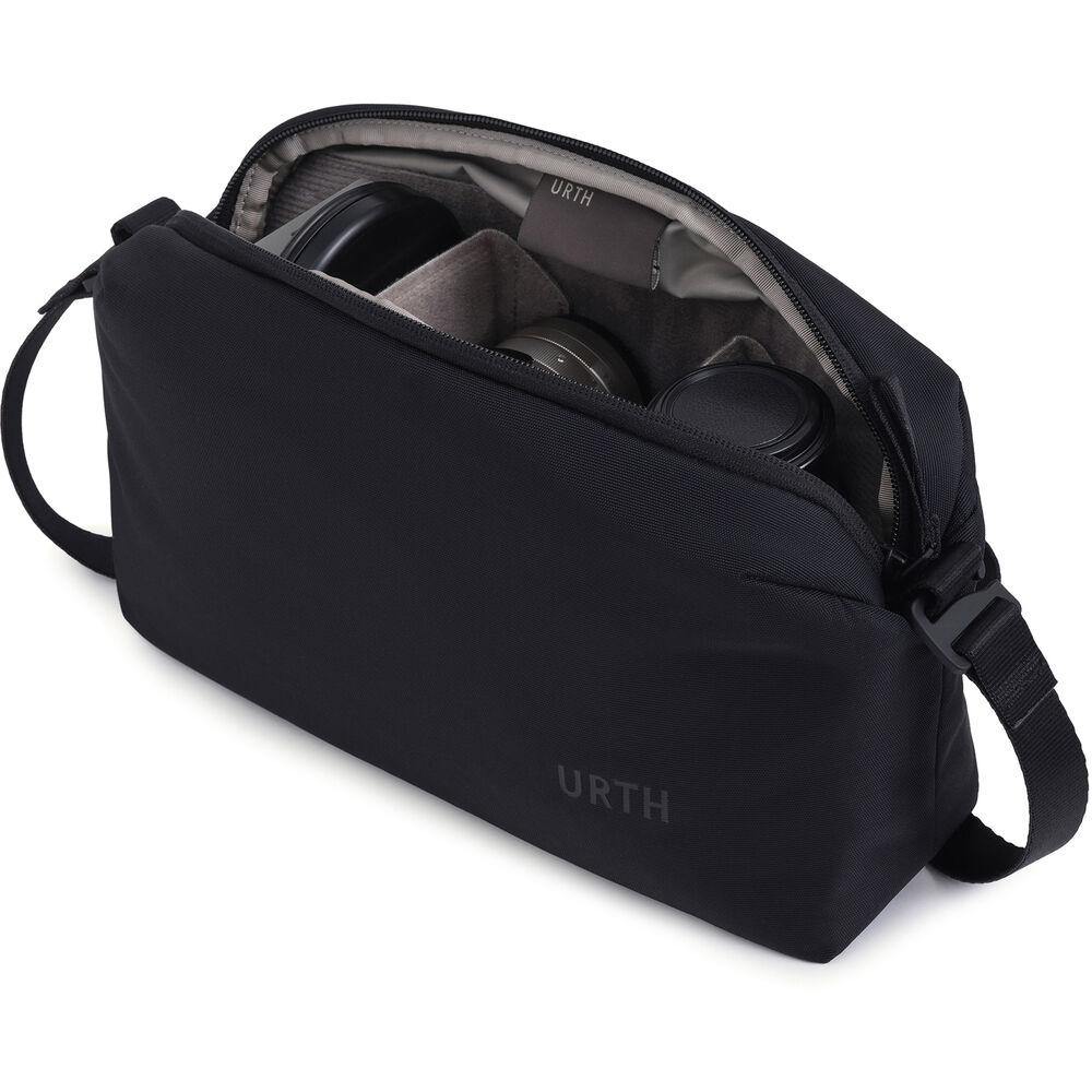 Urth Dolomite Crossbody Camera Sling — Weatherproof + Recycled (Black)