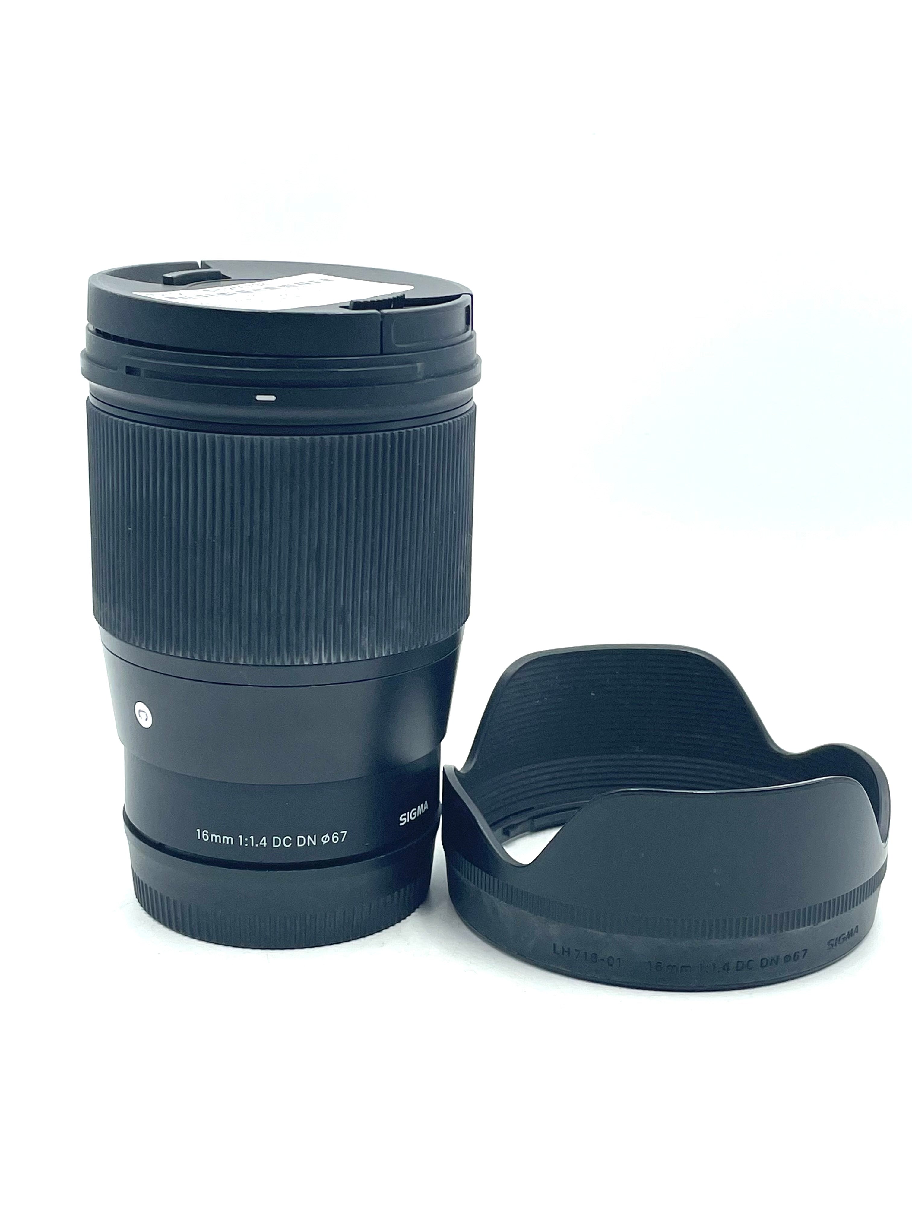 USED Sigma 16mm F1.4 DC DN Contemporary for Sony E mount