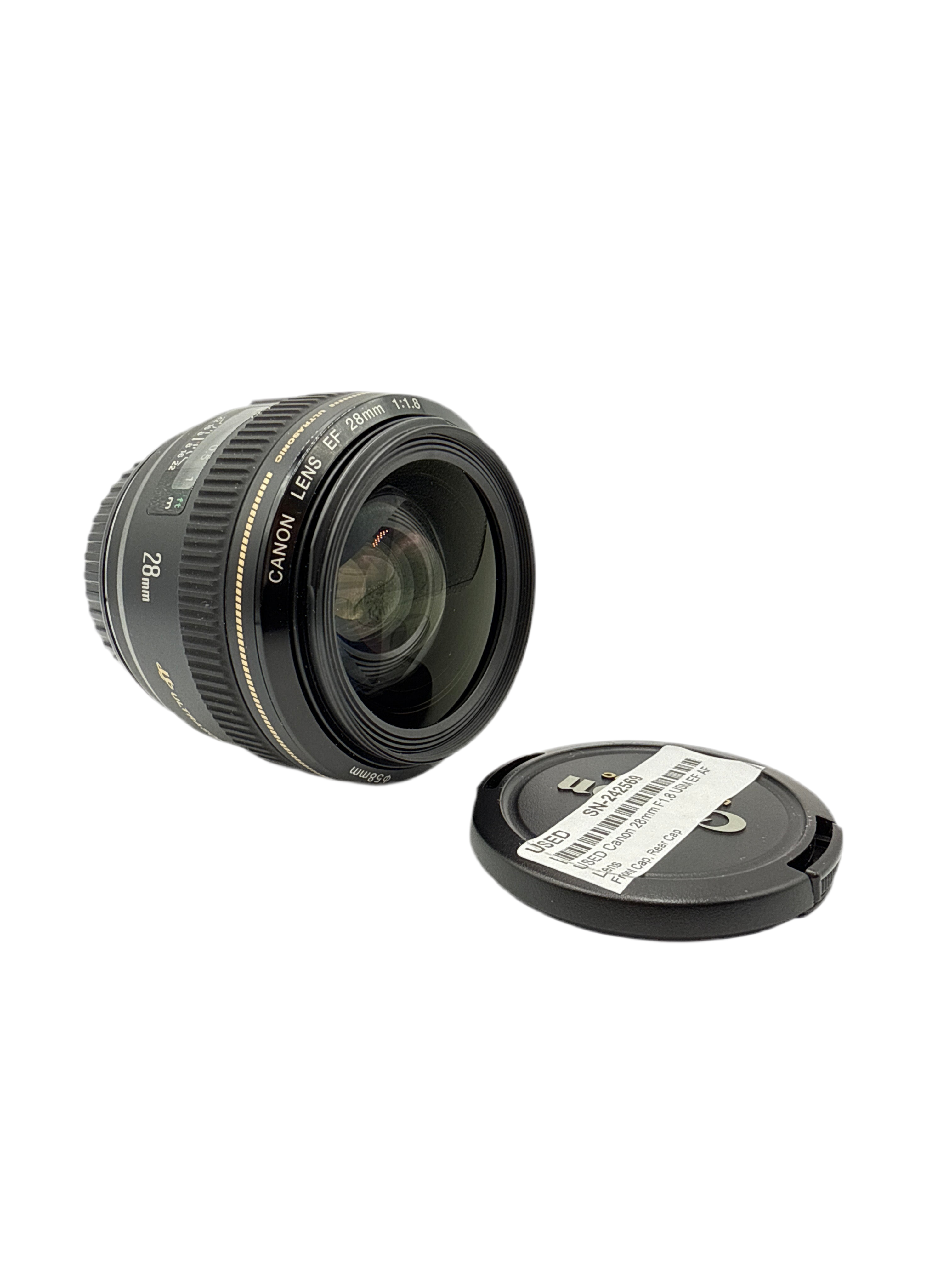 USED Canon 28mm F1.8 USM EF AF Lens