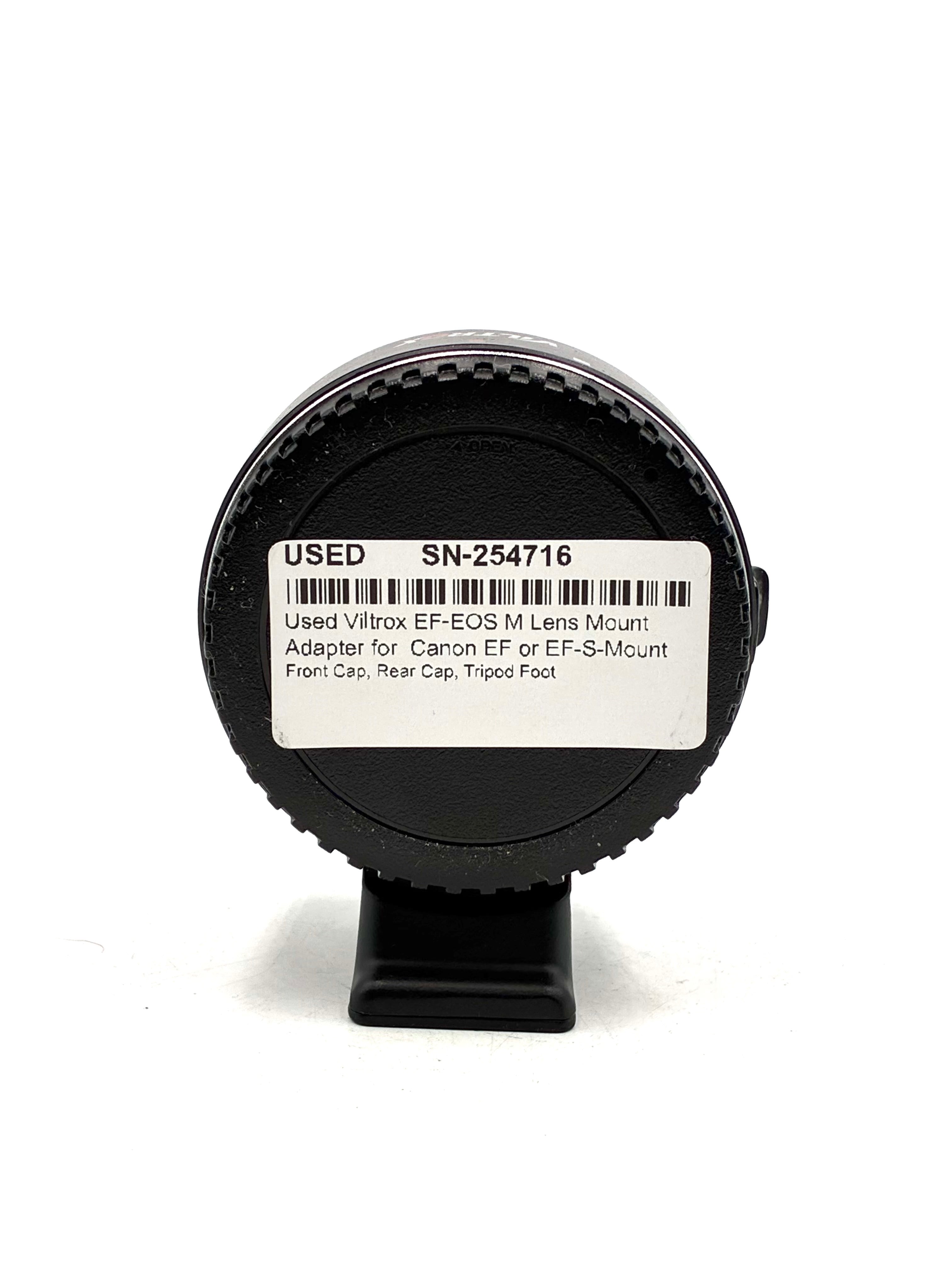 Used Viltrox EF-EOS M Lens Mount Adapter for Canon EF or EF-S-Mount Lens to Canon EF-M Mount Camera