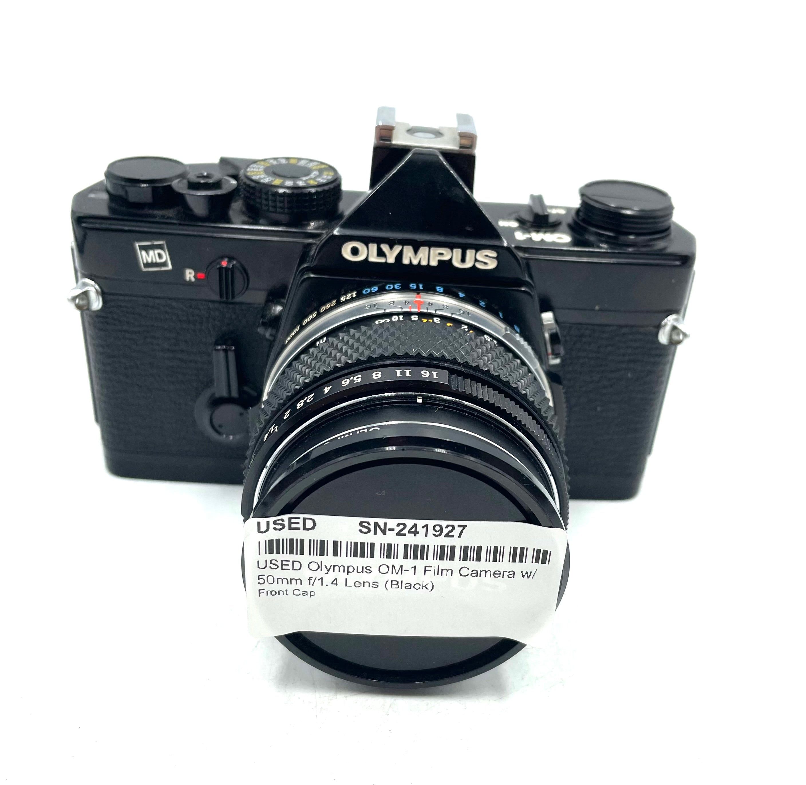 USED Olympus OM-1 Film Camera w/ 50mm f/1.4 Lens (Black)