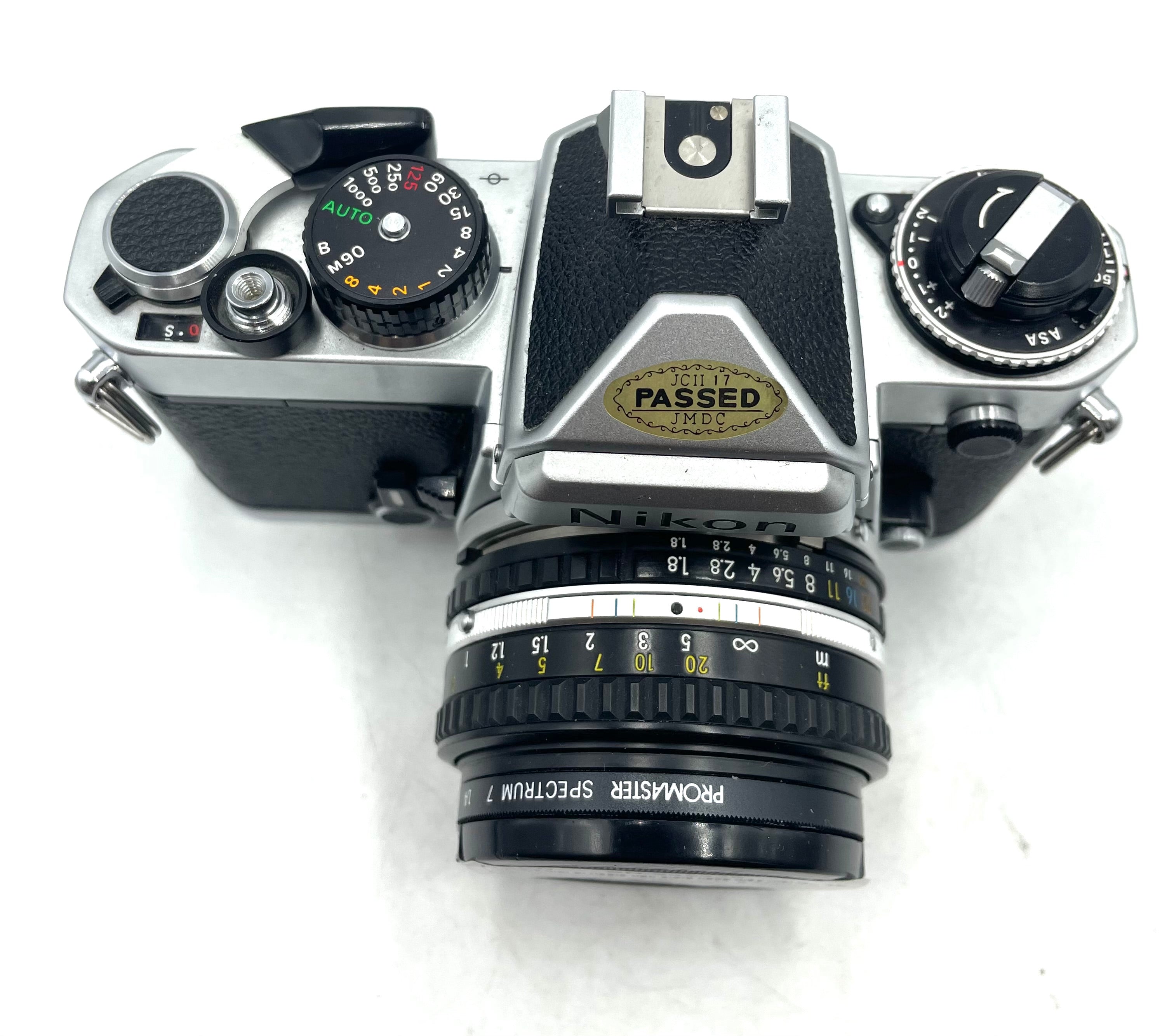 Used Nikon FE w/ 50mm f1.8 Manual Film SLR Camera (Silver)