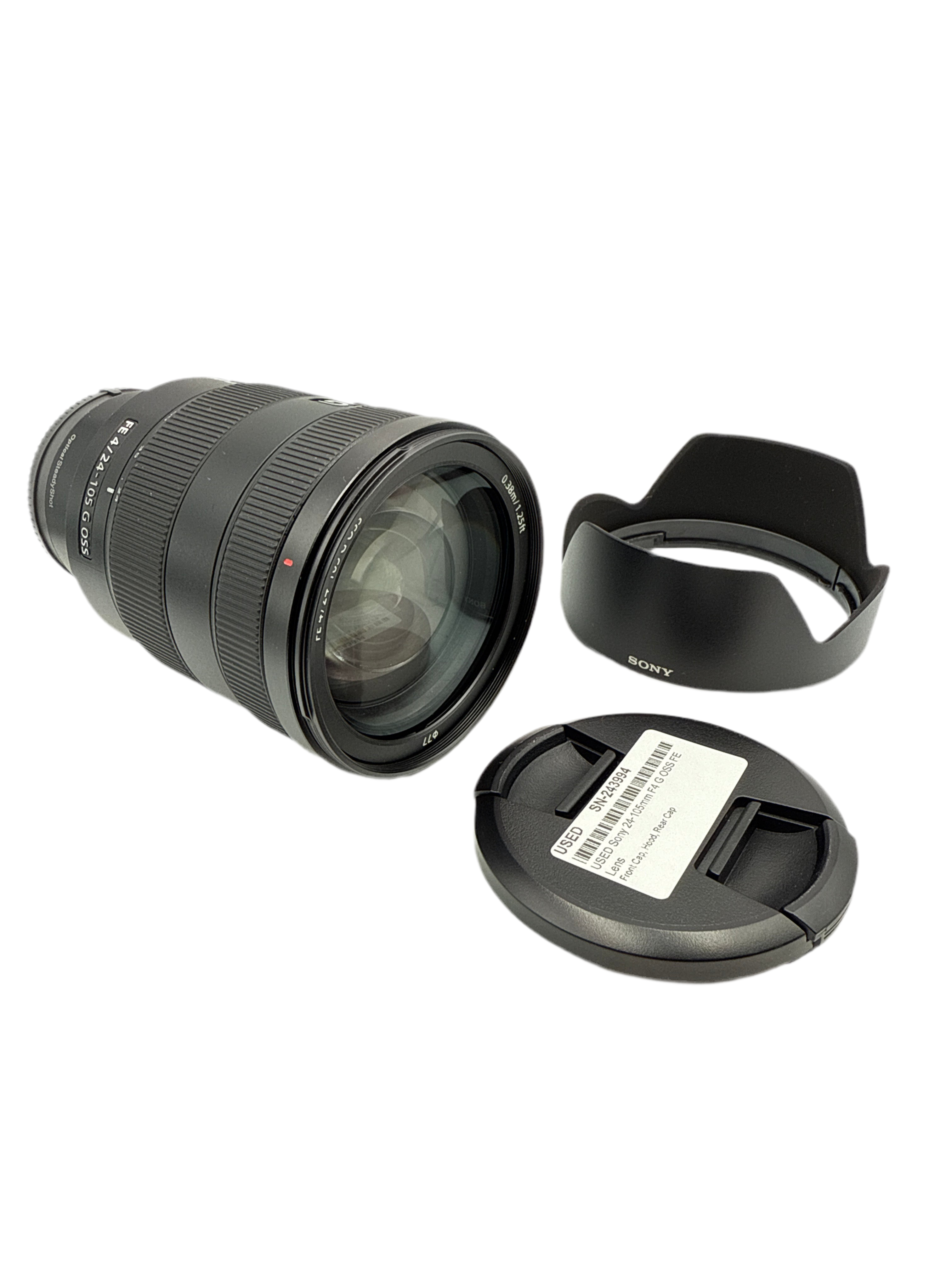 sony 105mm lens cap USED Sony 24-105mm F4 G OSS FE Lens