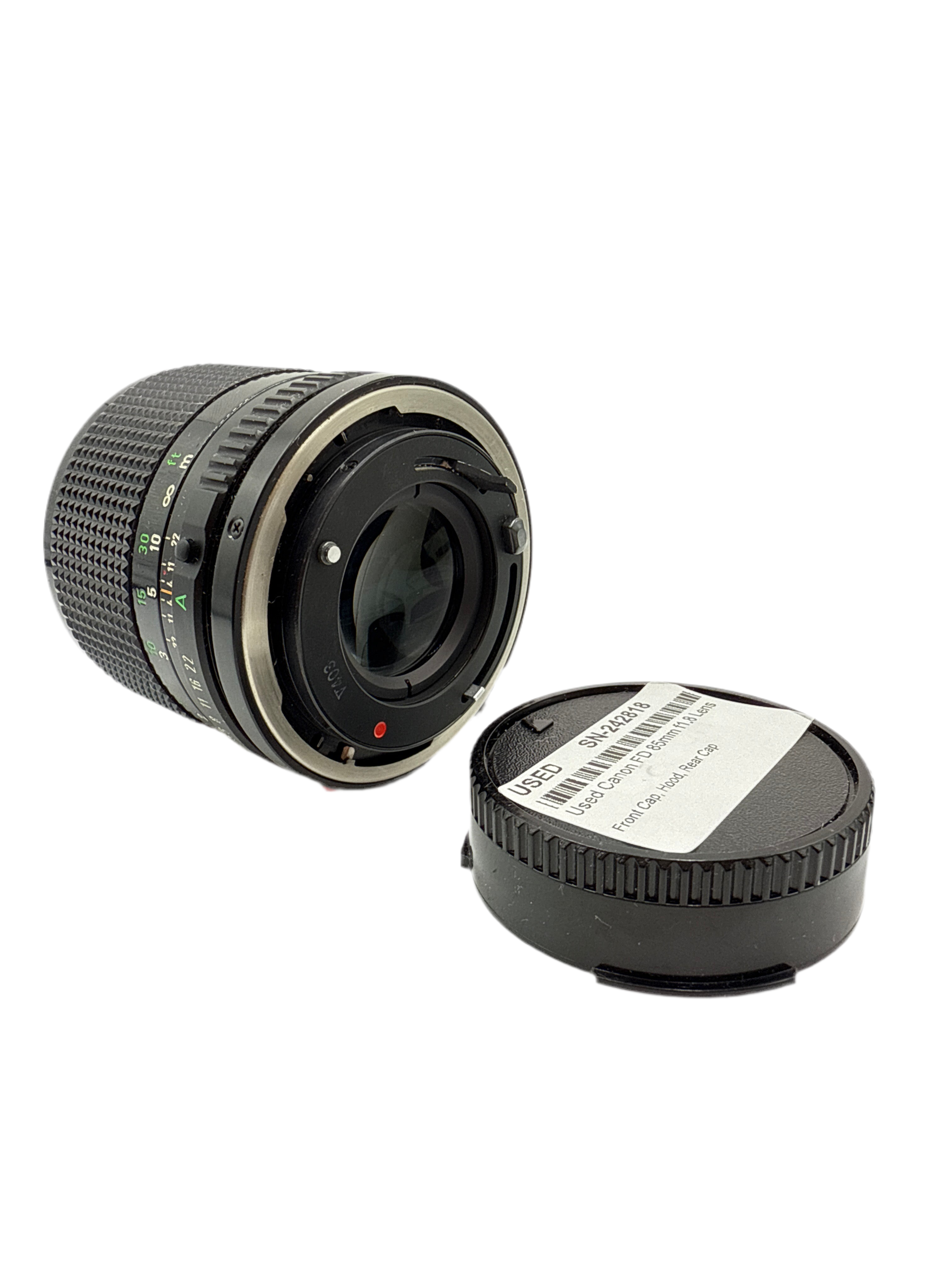 Used Canon FD 85mm f1.8 Lens