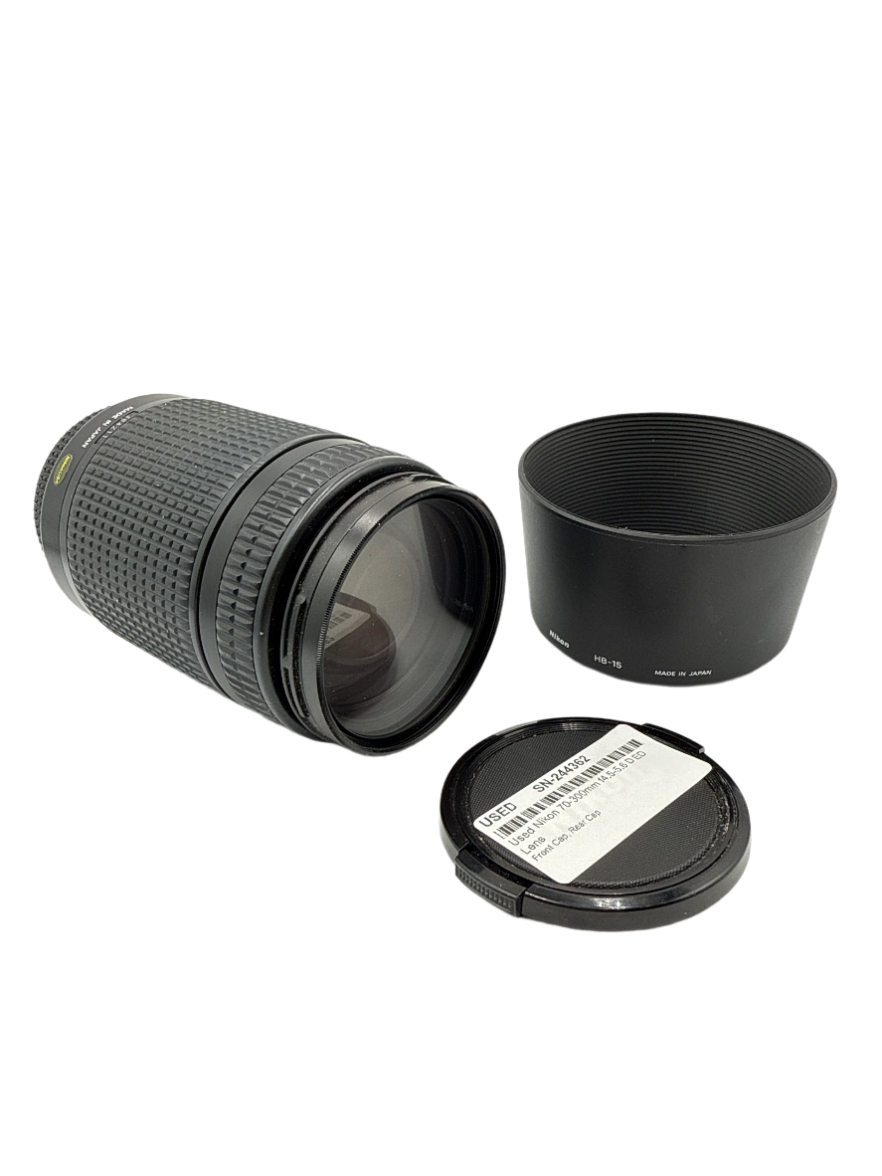 Used Nikon 70-300mm f4.5-5.6 D ED Lens