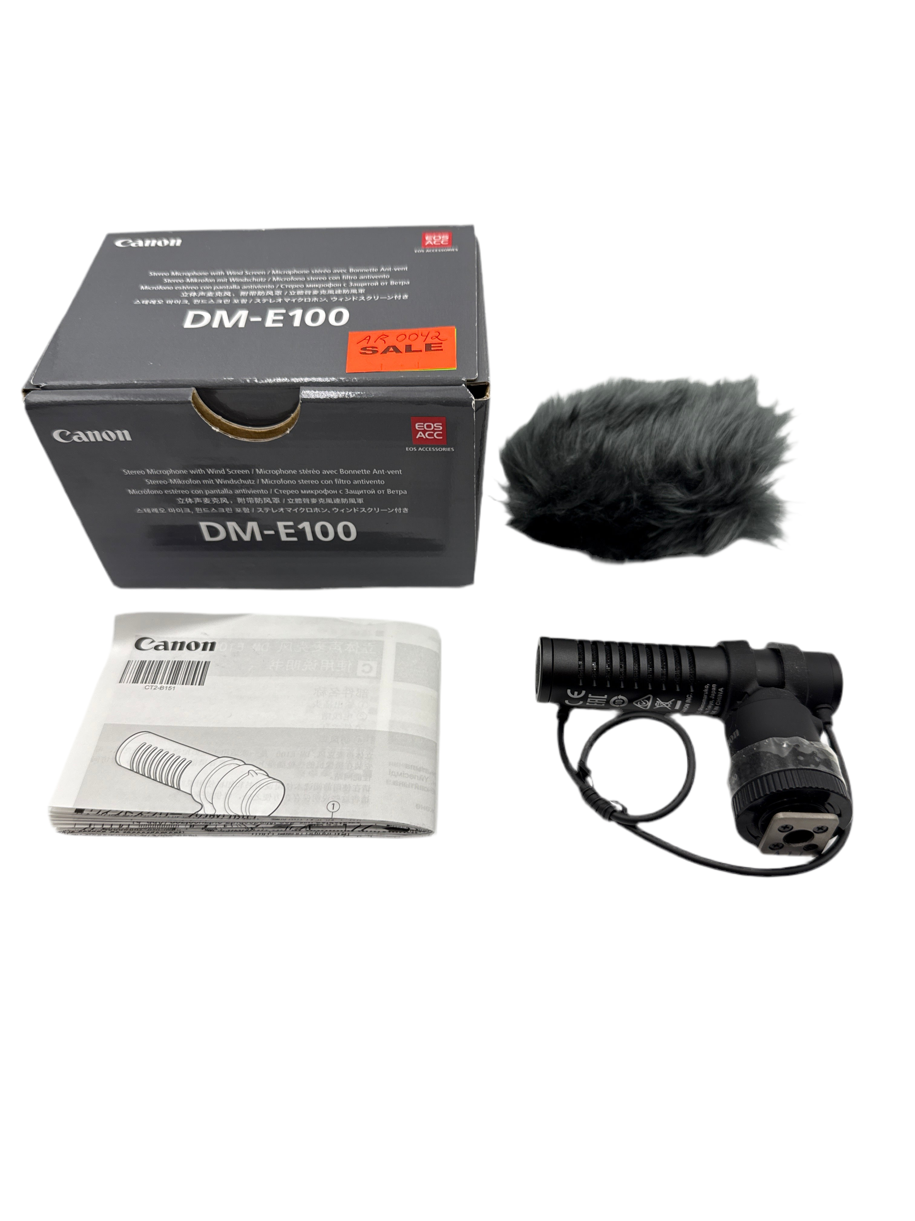 Canon DM-E100 Stero Microphone with Wind Screen - NEW OLD STOCK (0042)