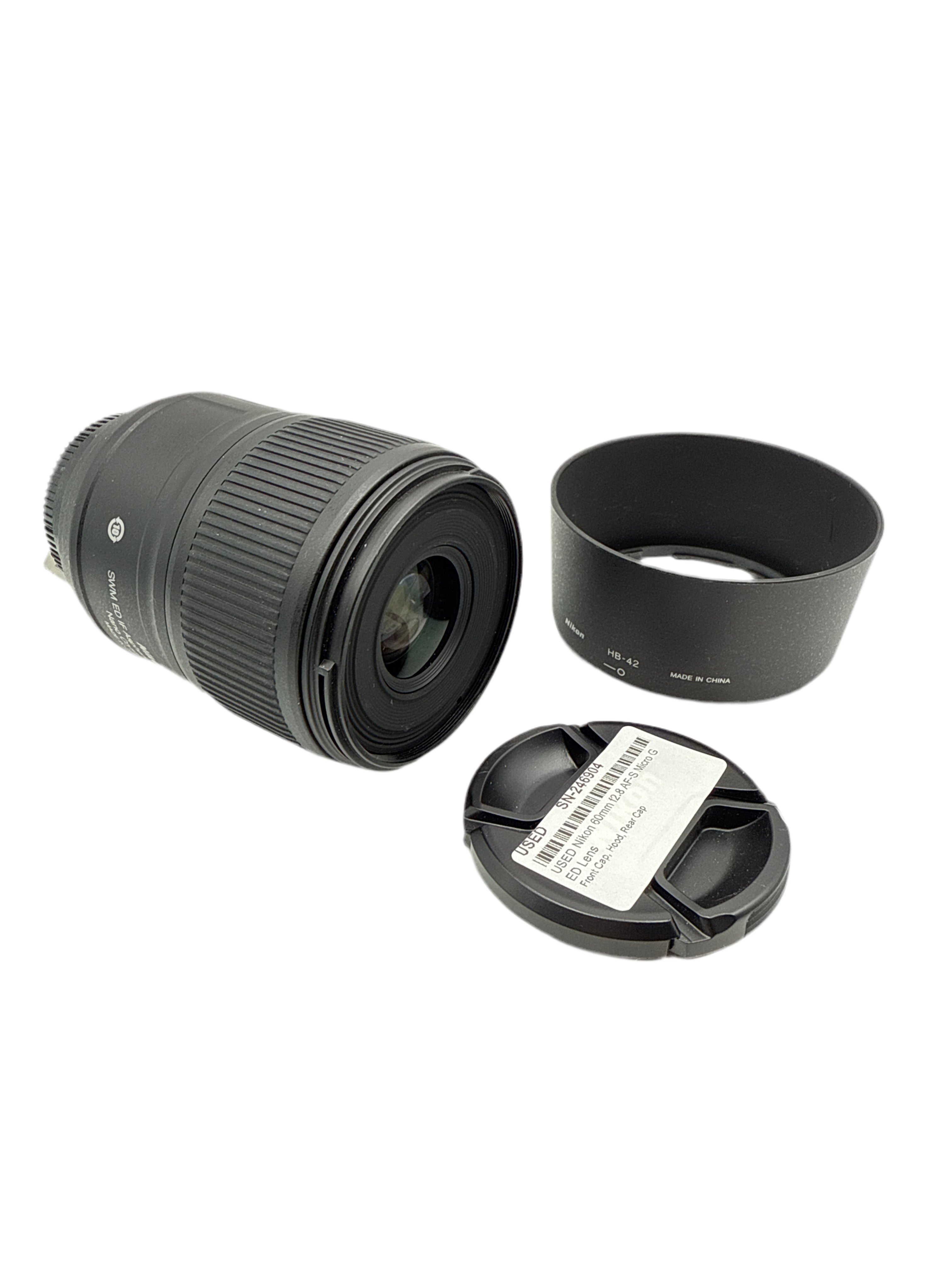 USED Nikon 60mm f2.8 AF-S Micro G ED Lens