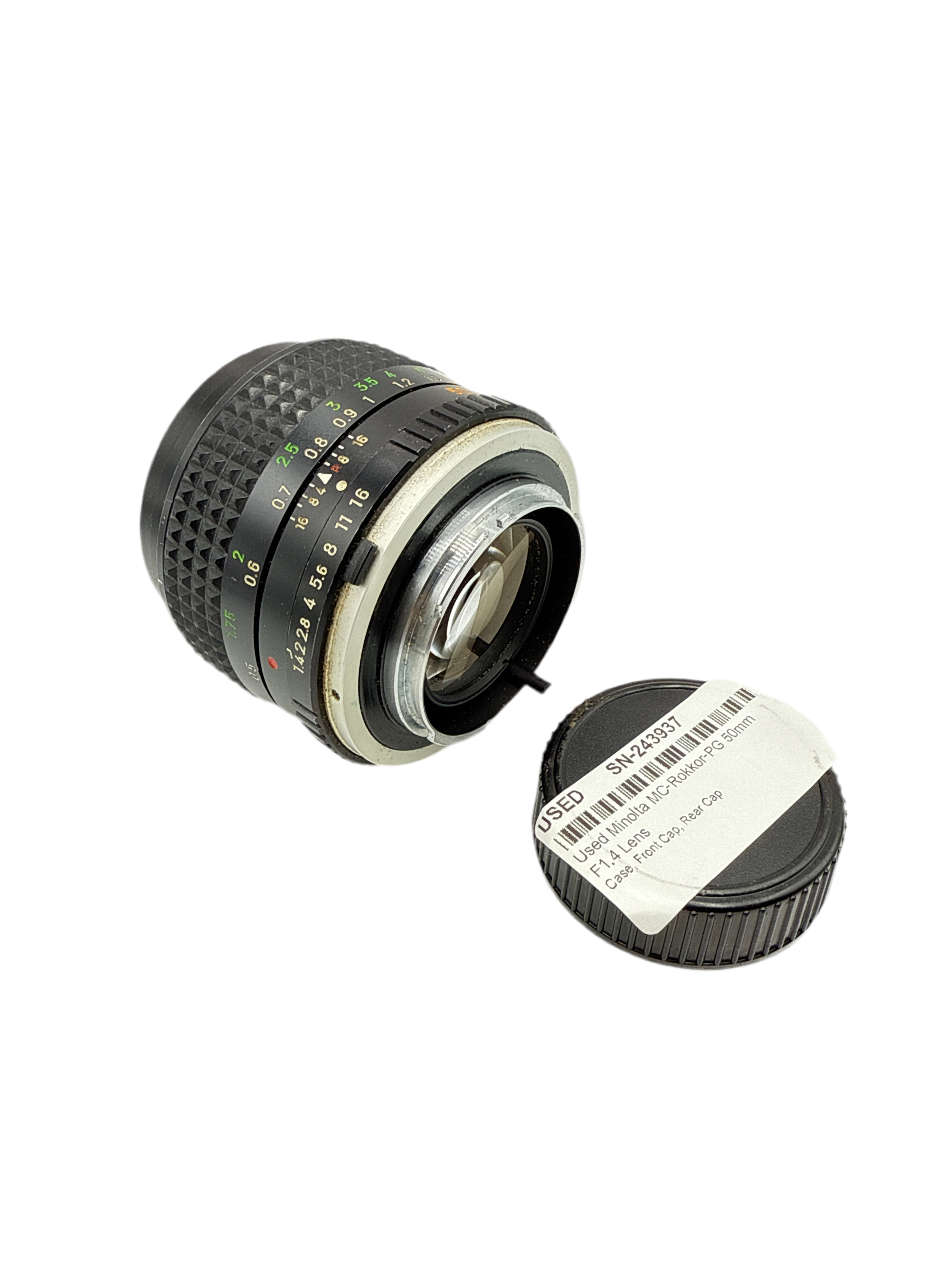 Used Minolta MC-Rokkor-PG 50mm F1.4 Lens