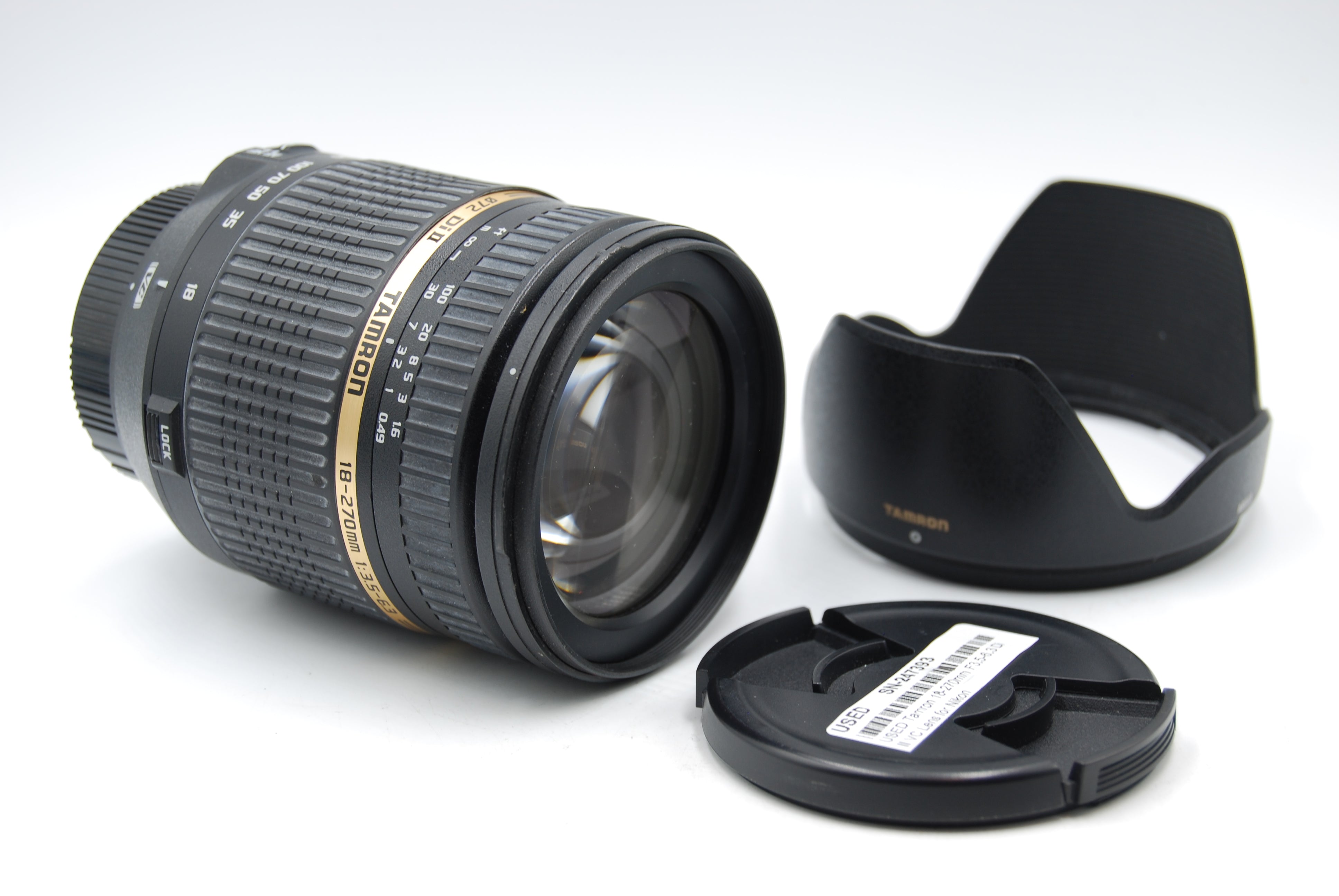 USED Tamron 18-270mm F3.5-6.3 Di II VC Lens for Nikon