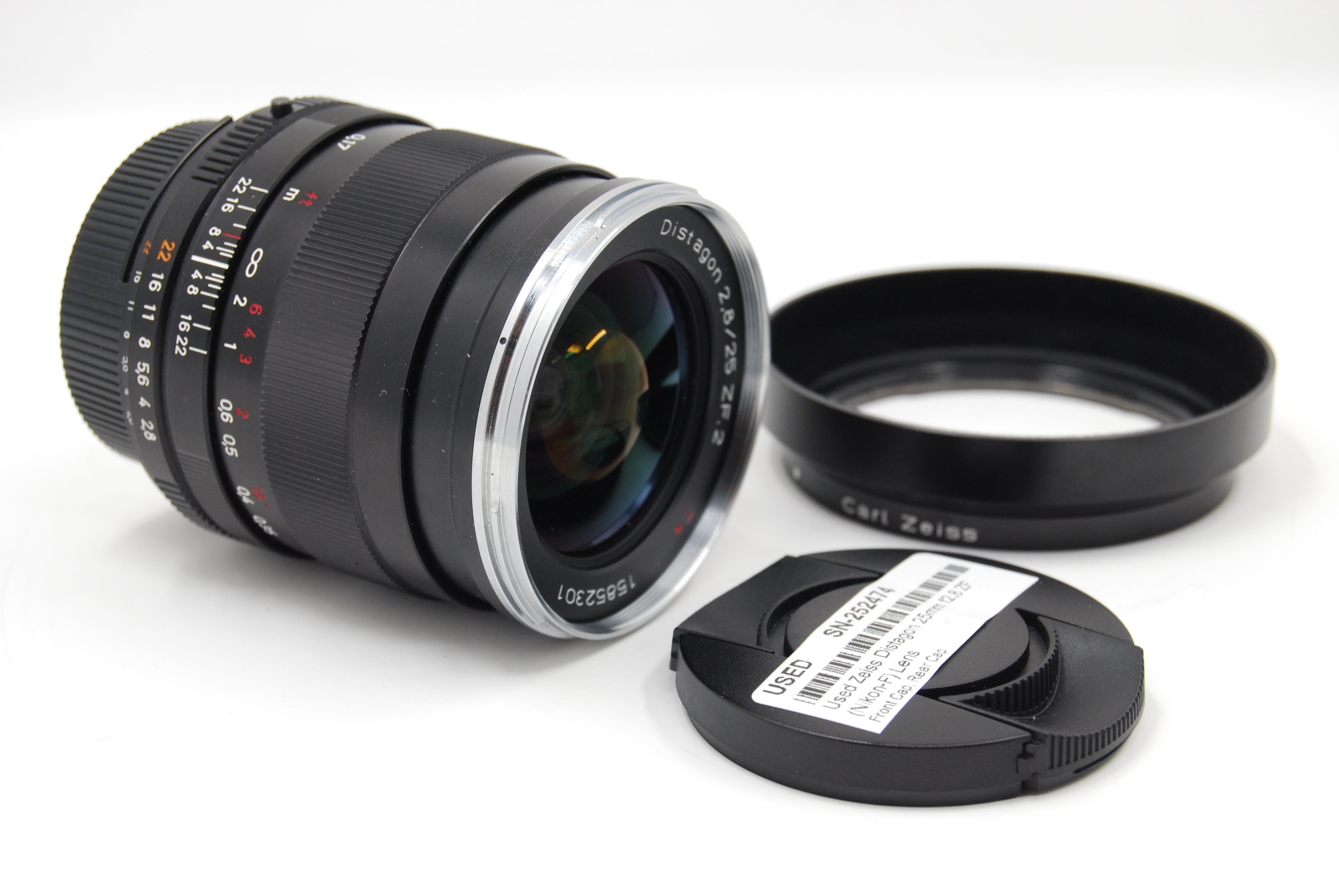 Used Zeiss Distagon 25mm f2.8 ZF (Nikon-F) Lens