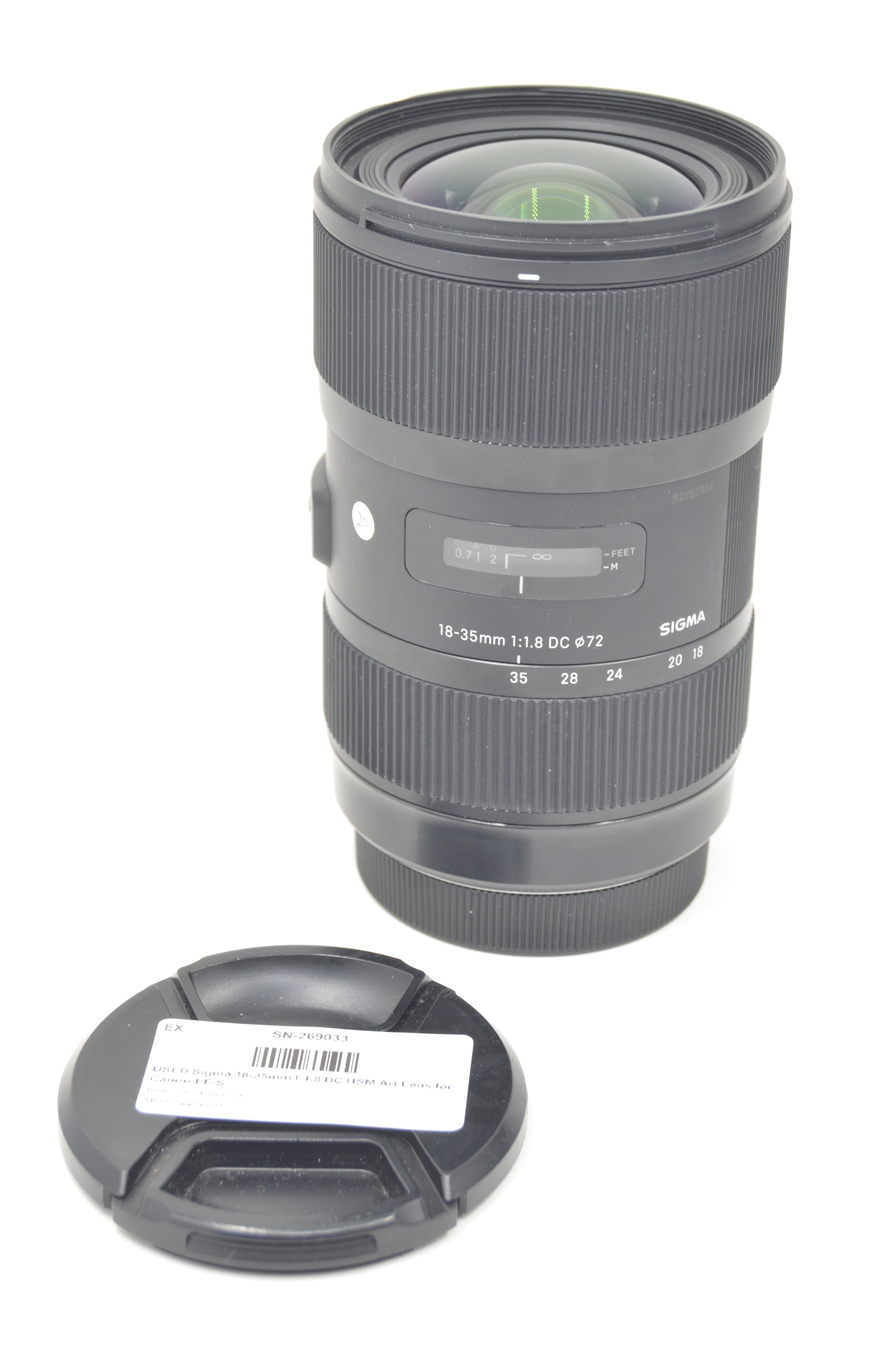 USED Sigma 18-35mm F1.8 DC HSM Art Lens for Canon EF-S