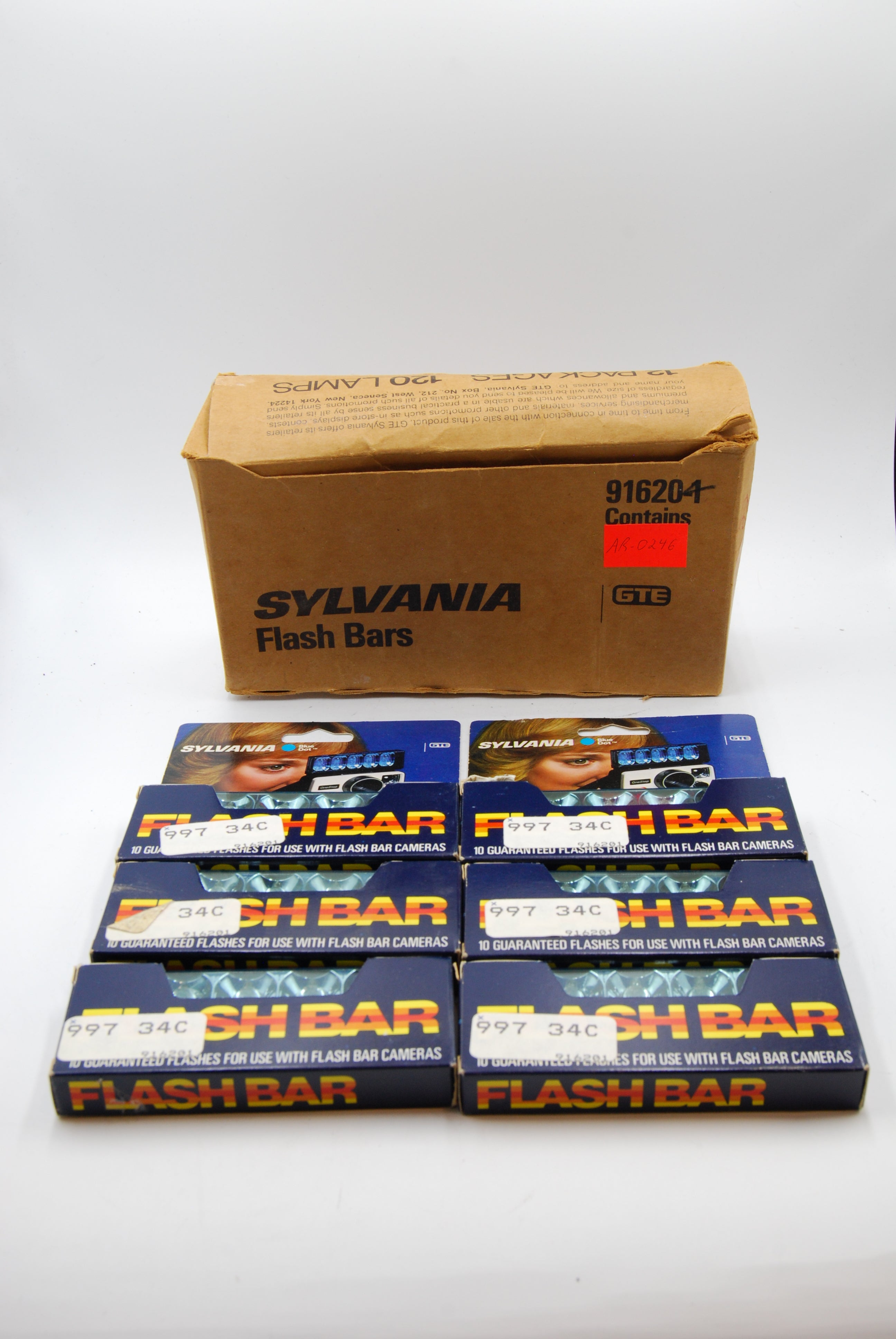 Lot of 6 - Sylvania Flash Bar for Polaroid One Step and other flash bar cameras *NEW OLD STOCK* (0246)