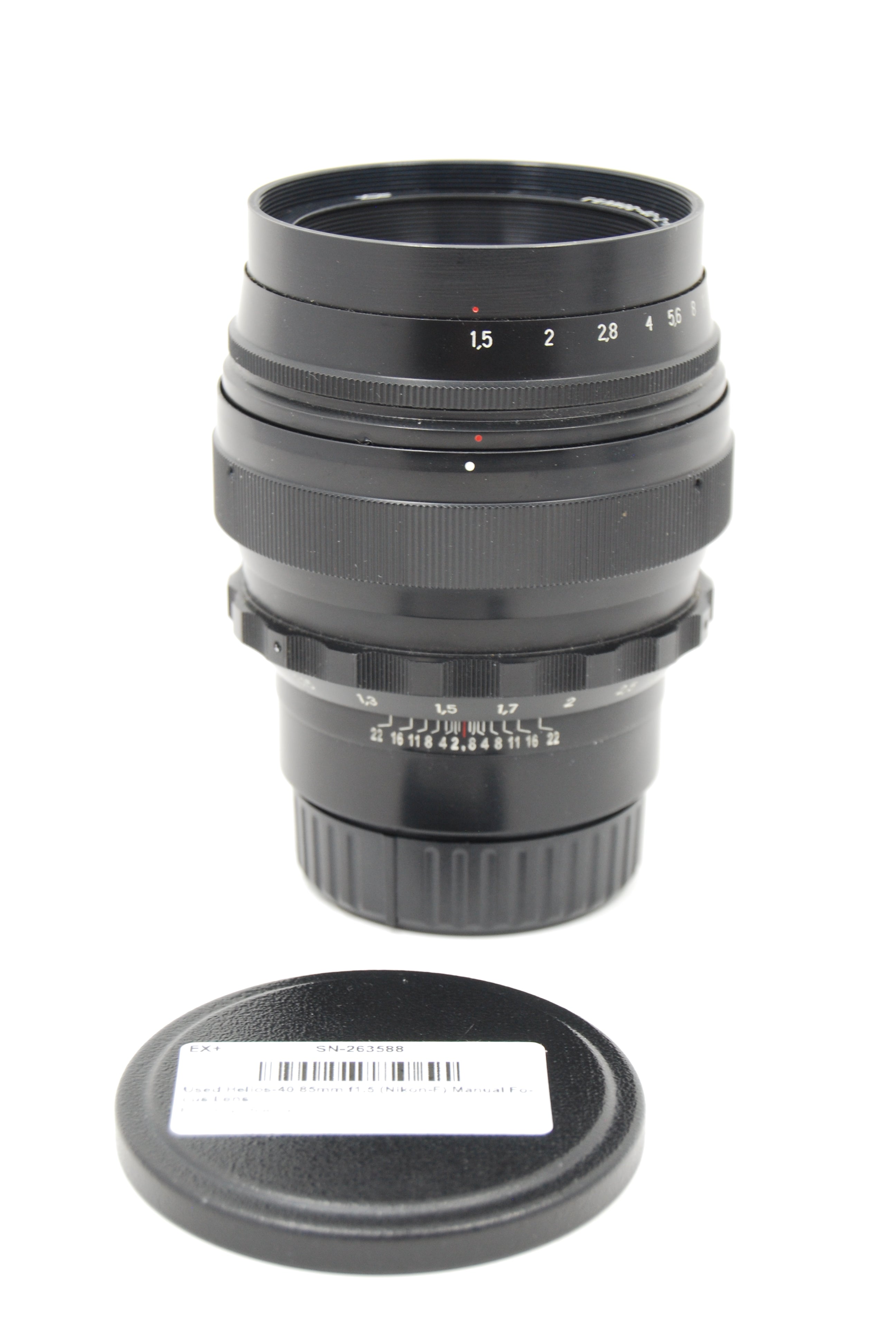 Used Helios-40 85mm f1.5 (Nikon-F) Manual Focus Lens