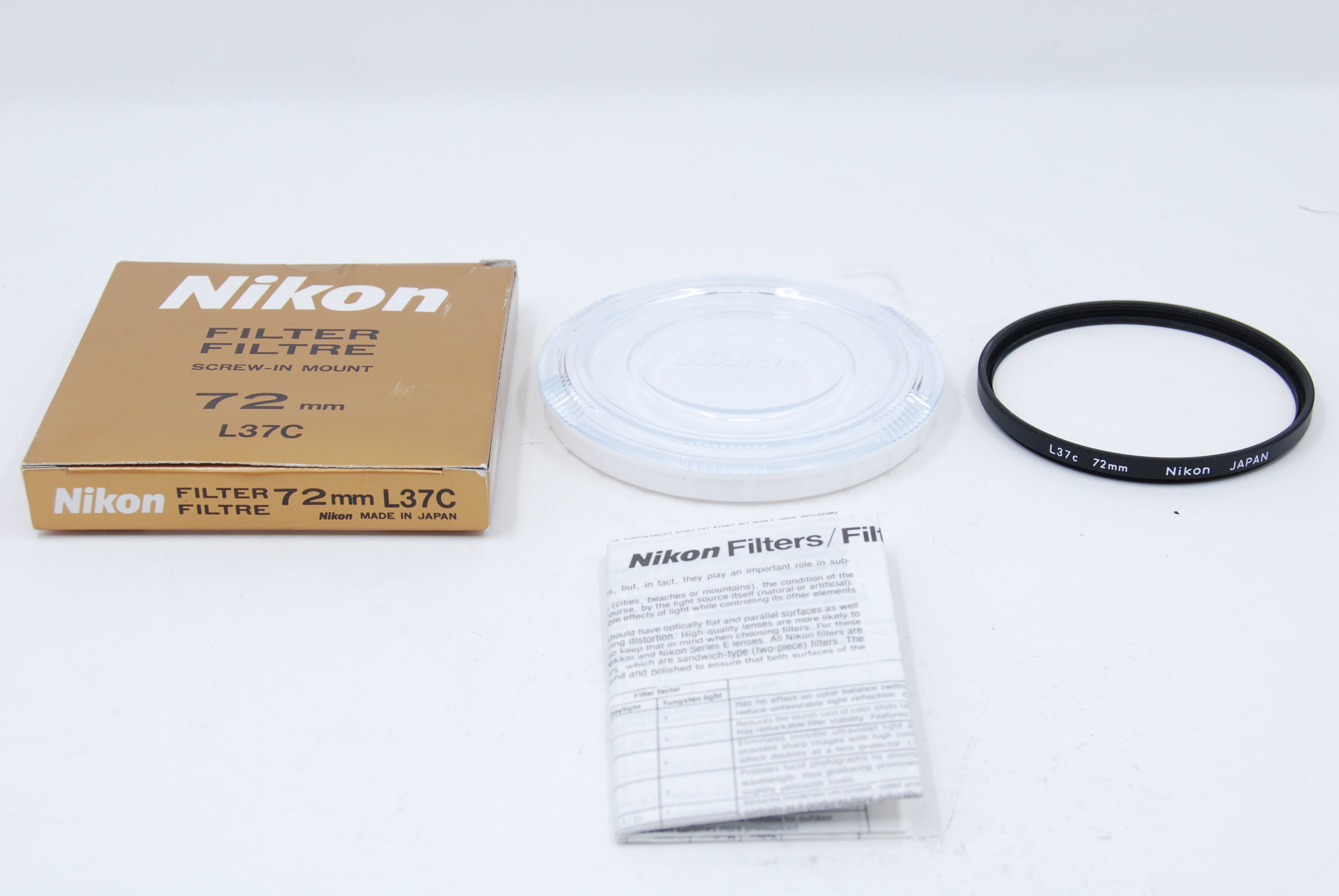 Nikon 72mm L37C Screw-In Filter *MINT* (0293)