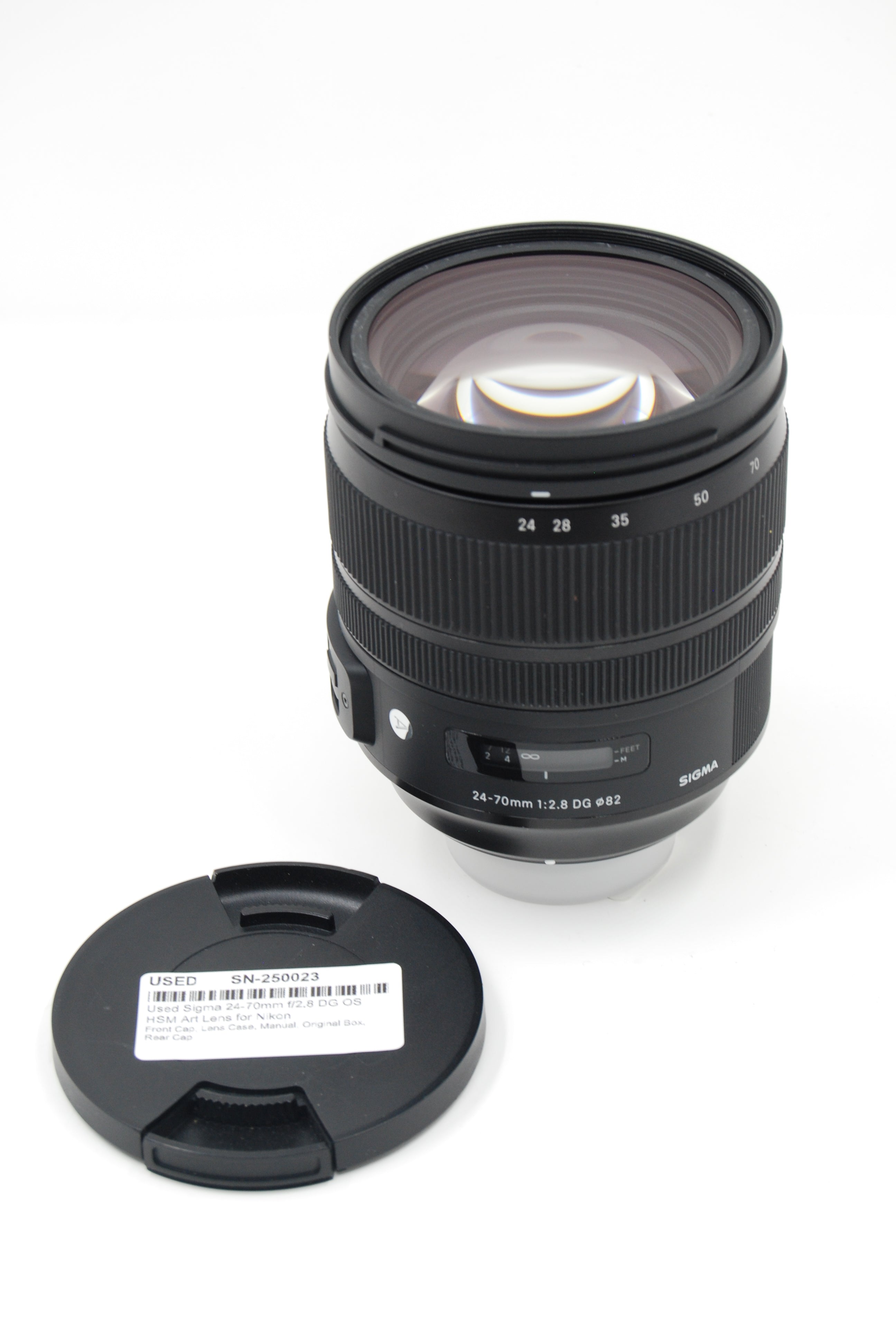 Used Sigma 24-70mm f/2.8 DG OS HSM Art Lens for Nikon