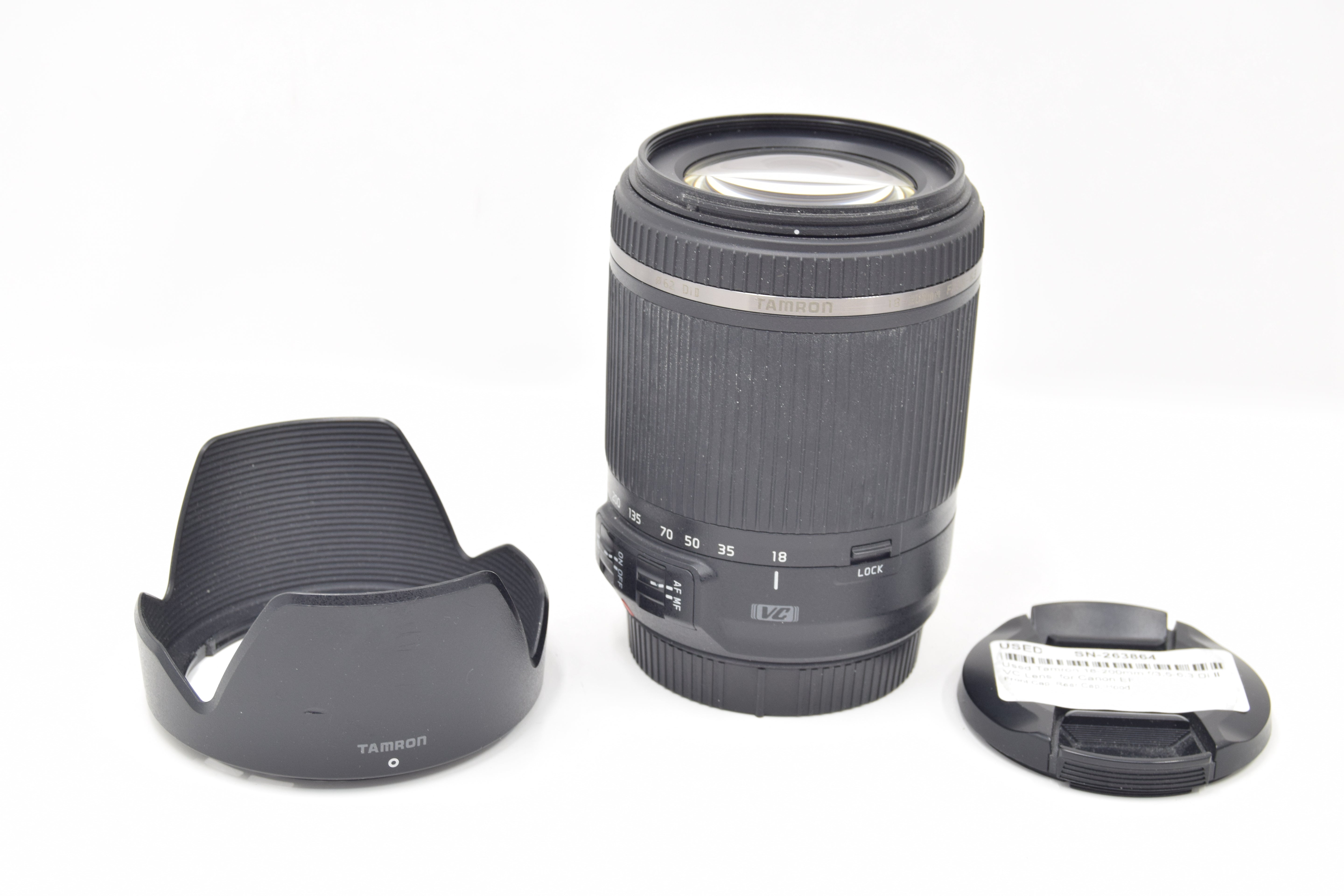 Used Tamron 18-200mm f/3.5-6.3 Di II VC Lens for Canon EF