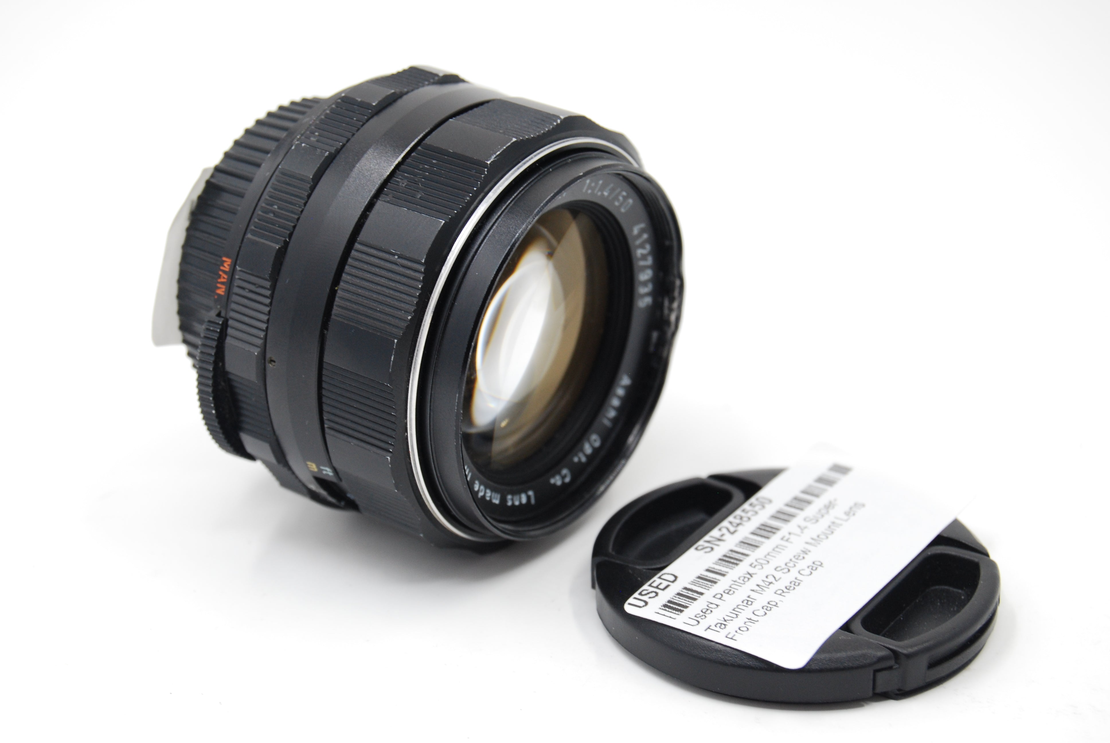 Used Pentax 50mm F1.4 Super-Takumar M42 Screw Mount Lens