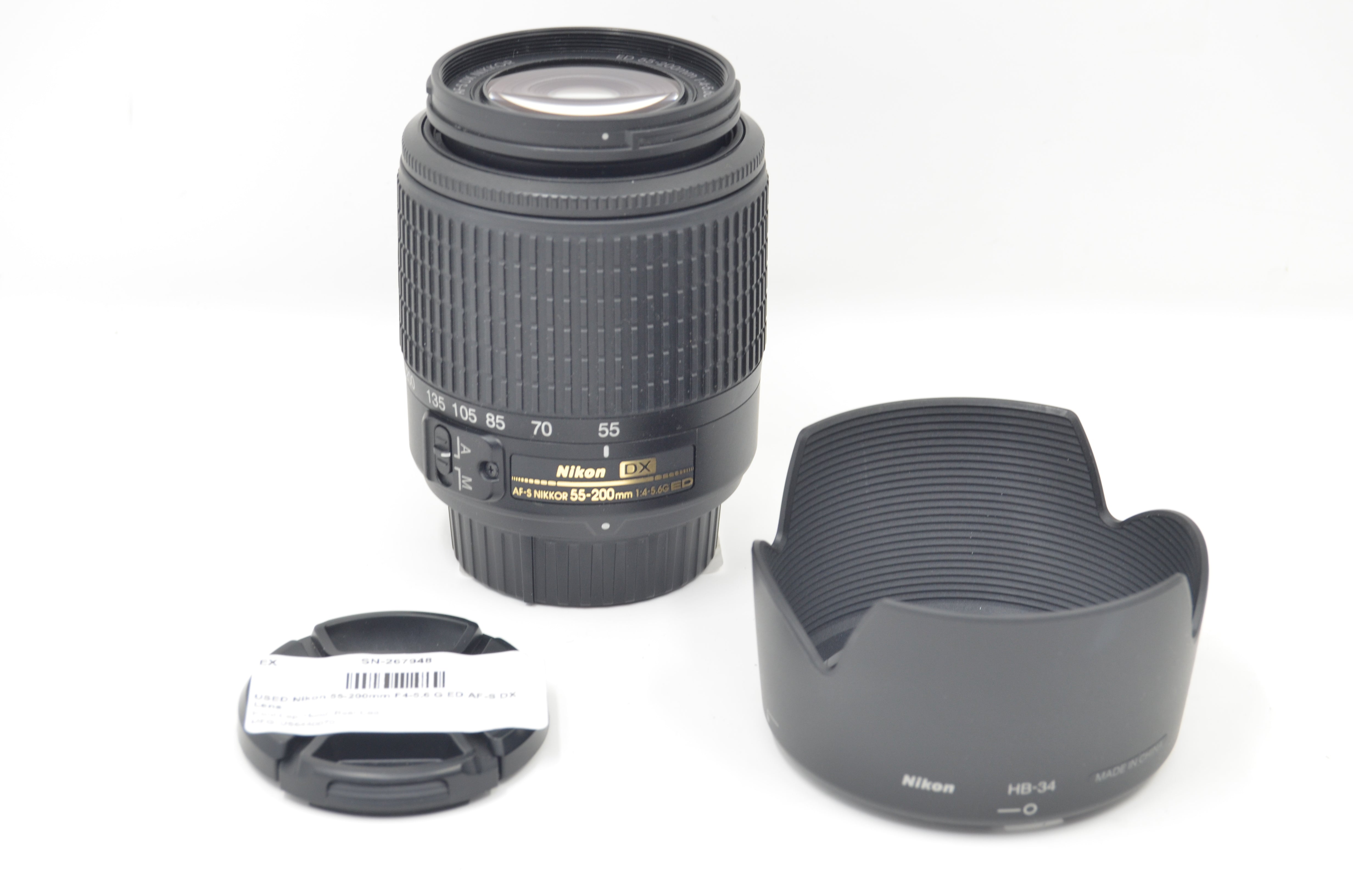 USED Nikon 55-200mm F4-5.6 G ED AF-S DX Lens