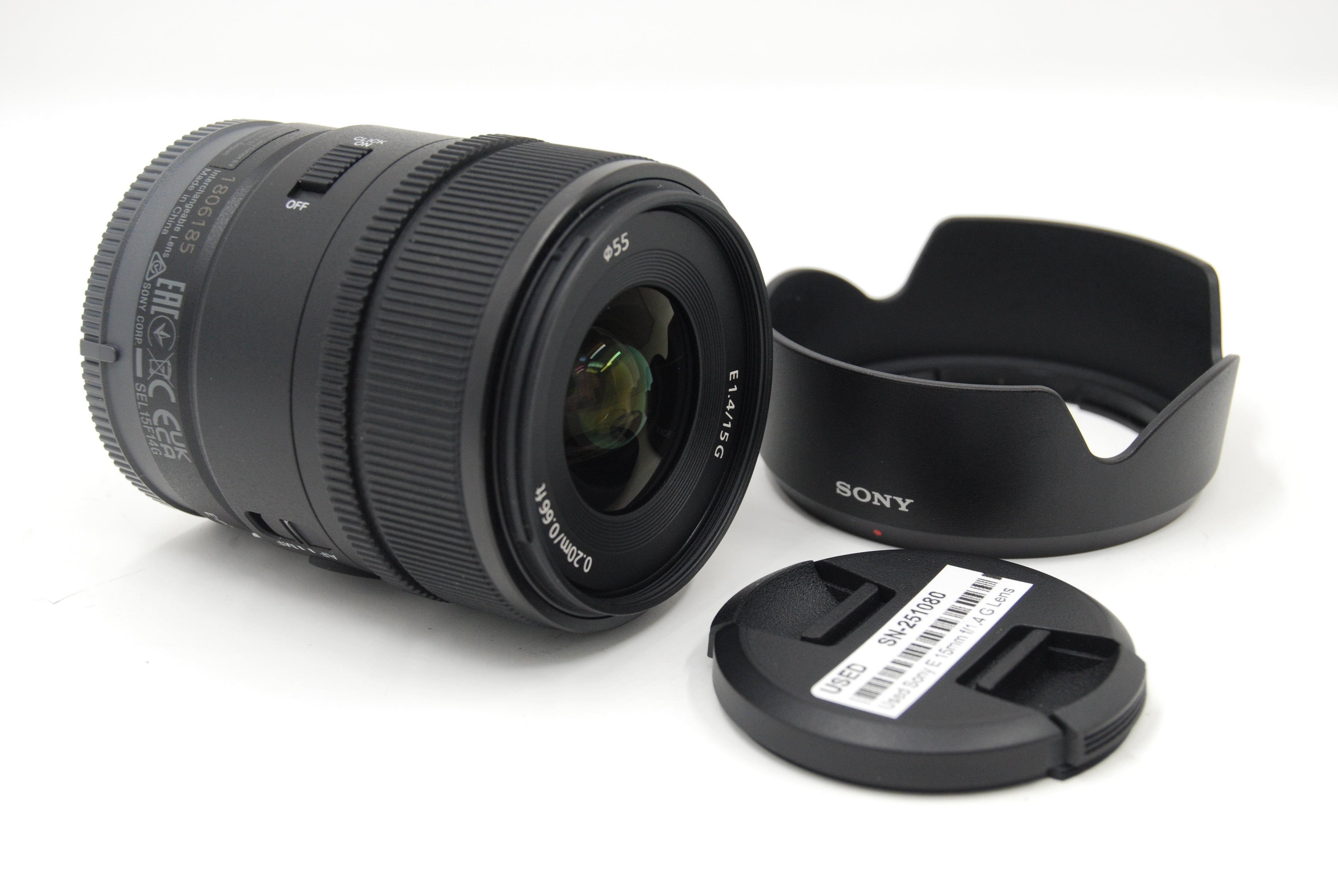 Used Sony E 15mm f/1.4 G Lens