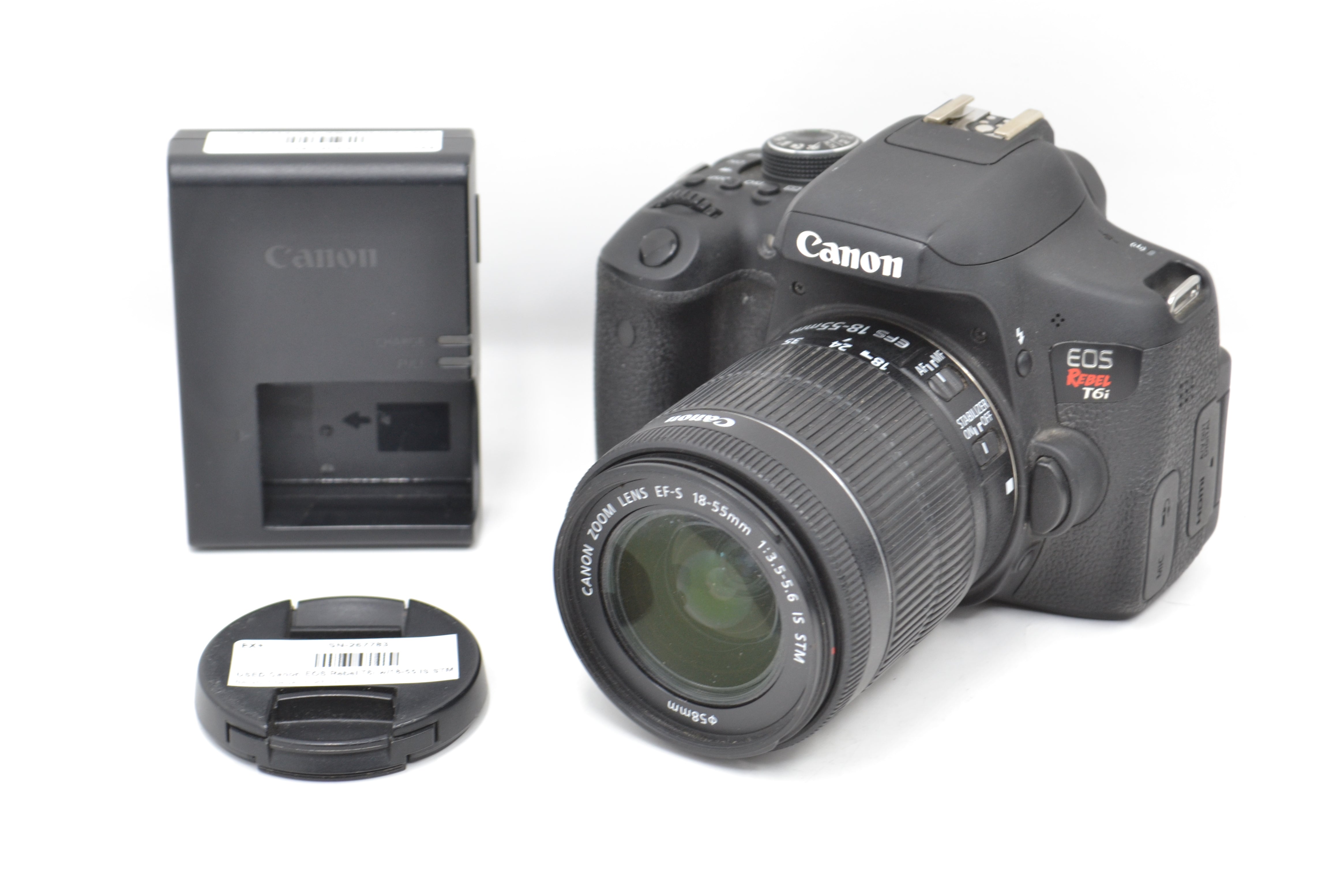 USED Canon EOS Rebel T6i w/18-55 IS STM