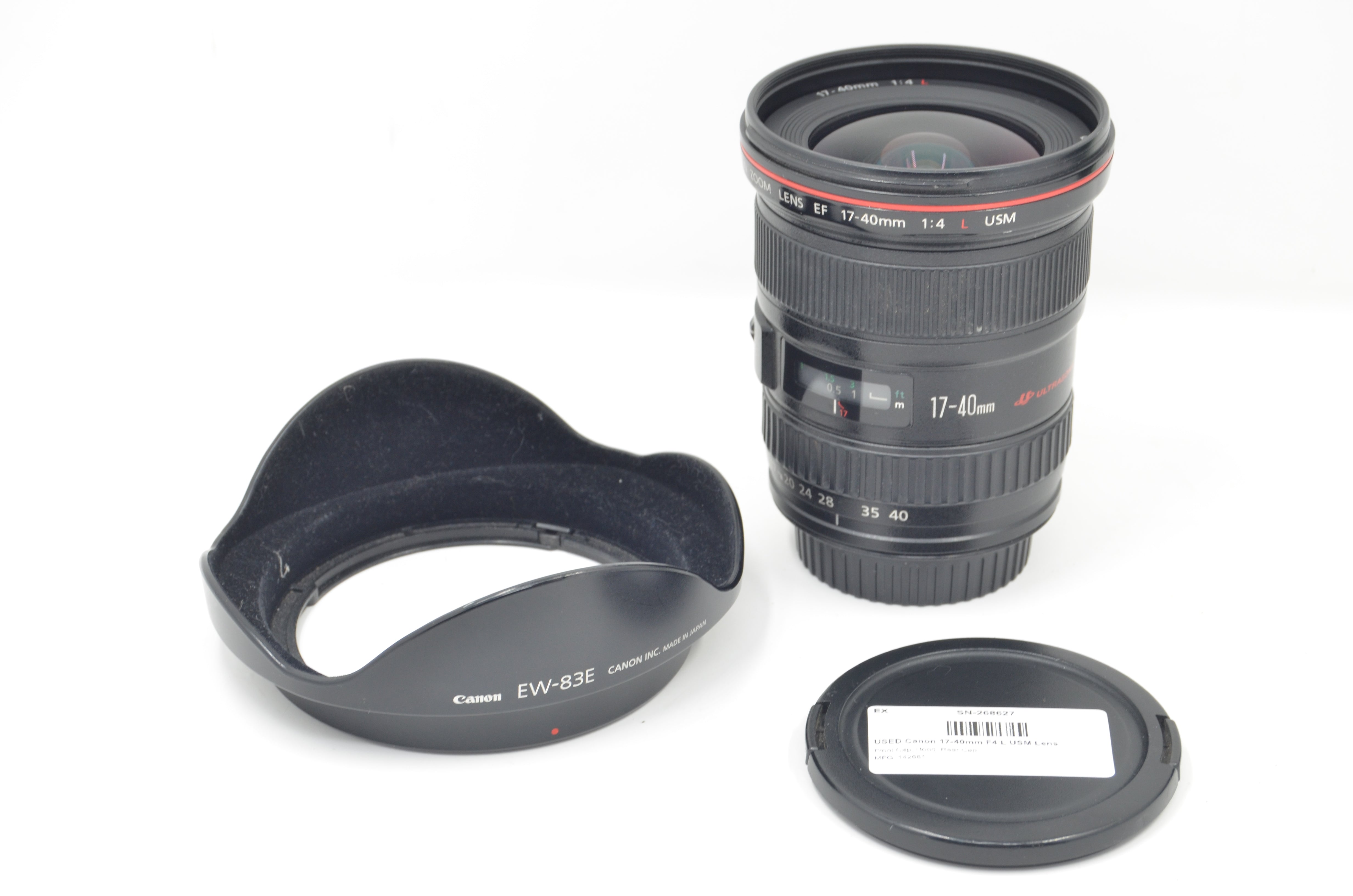 USED Canon 17-40mm F4 L USM Lens