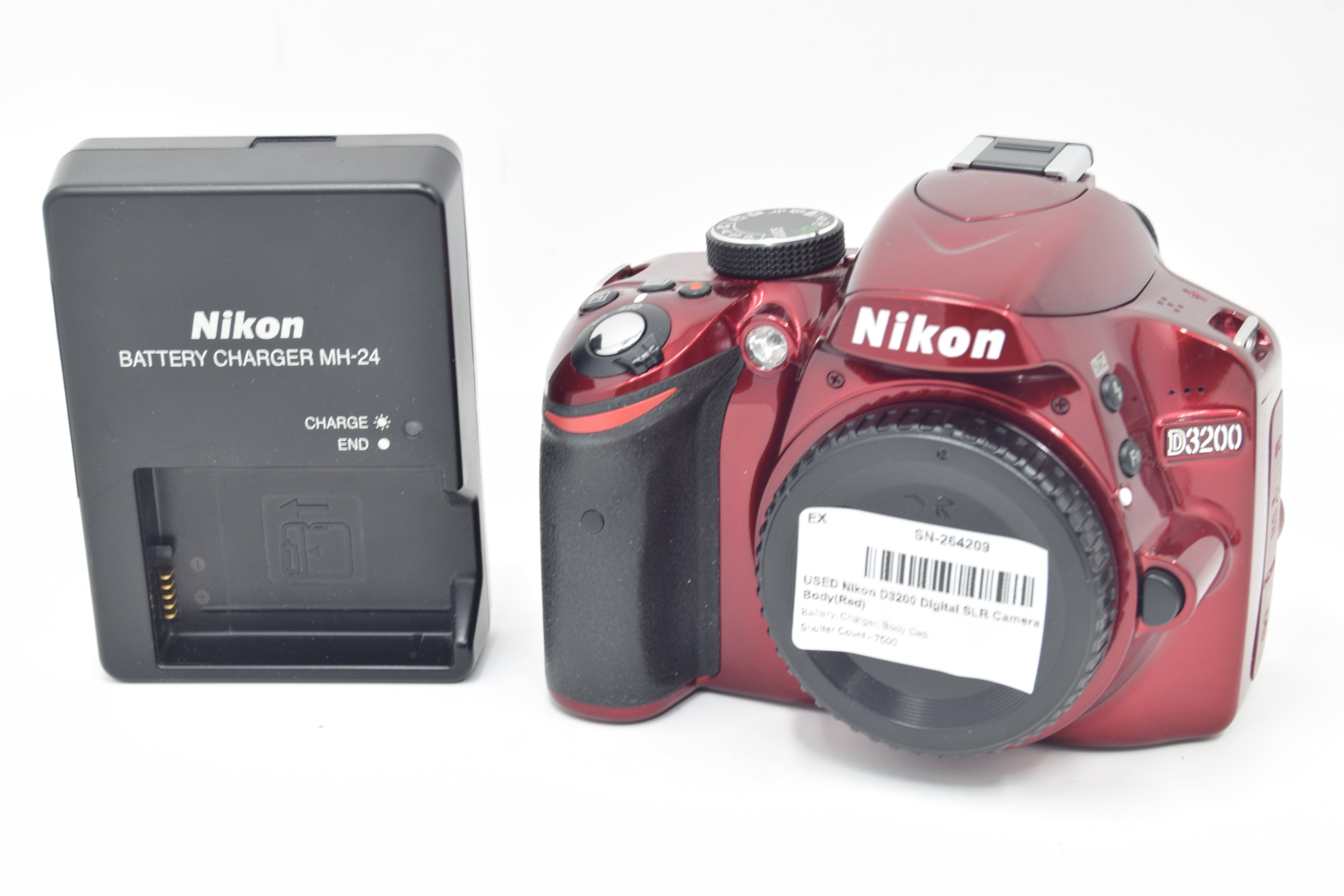 USED Nikon D3200 Digital SLR Camera Body(Red)