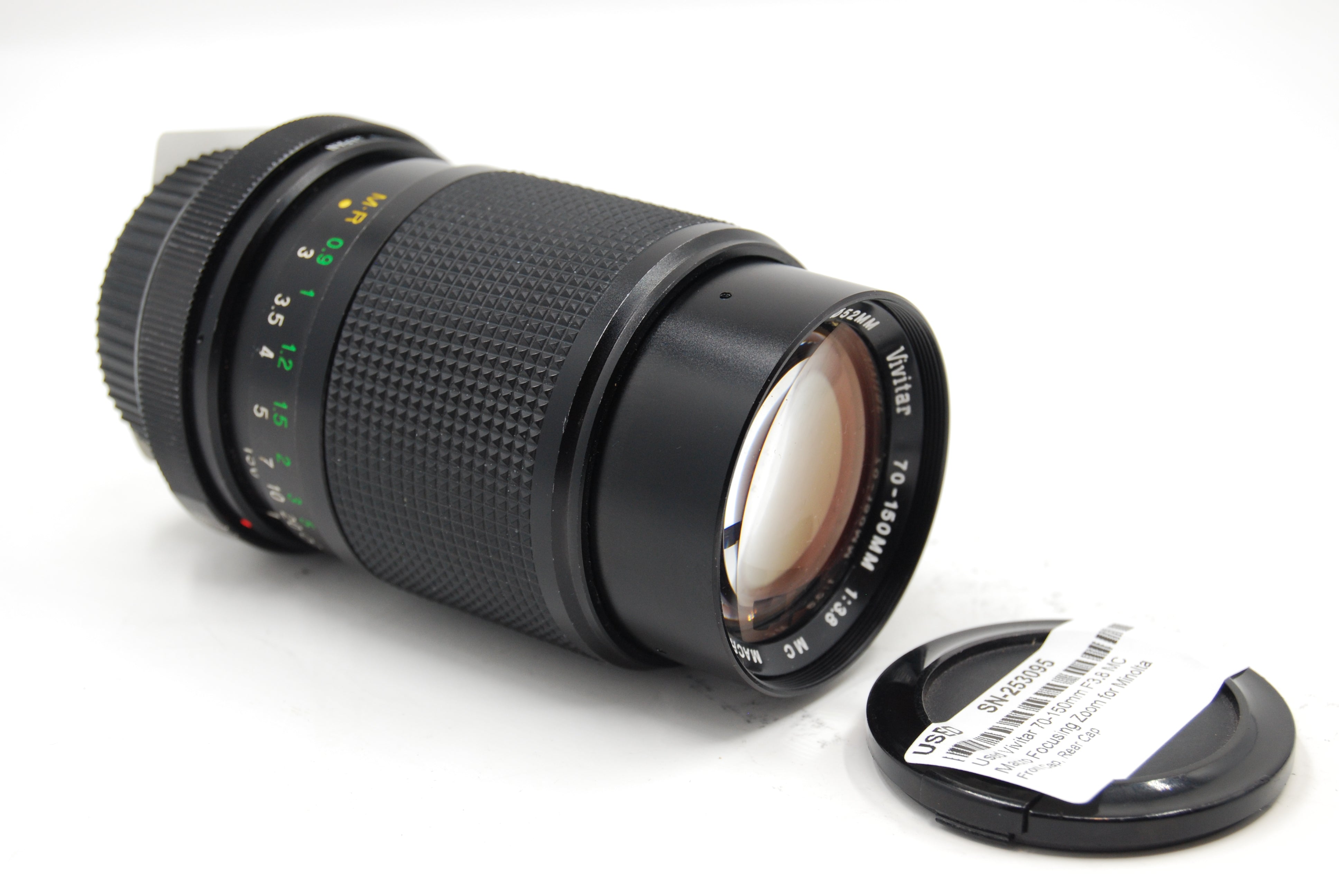 Used Vivitar 70-150mm F3.8 MC Macro Focusing Zoom for Minolta