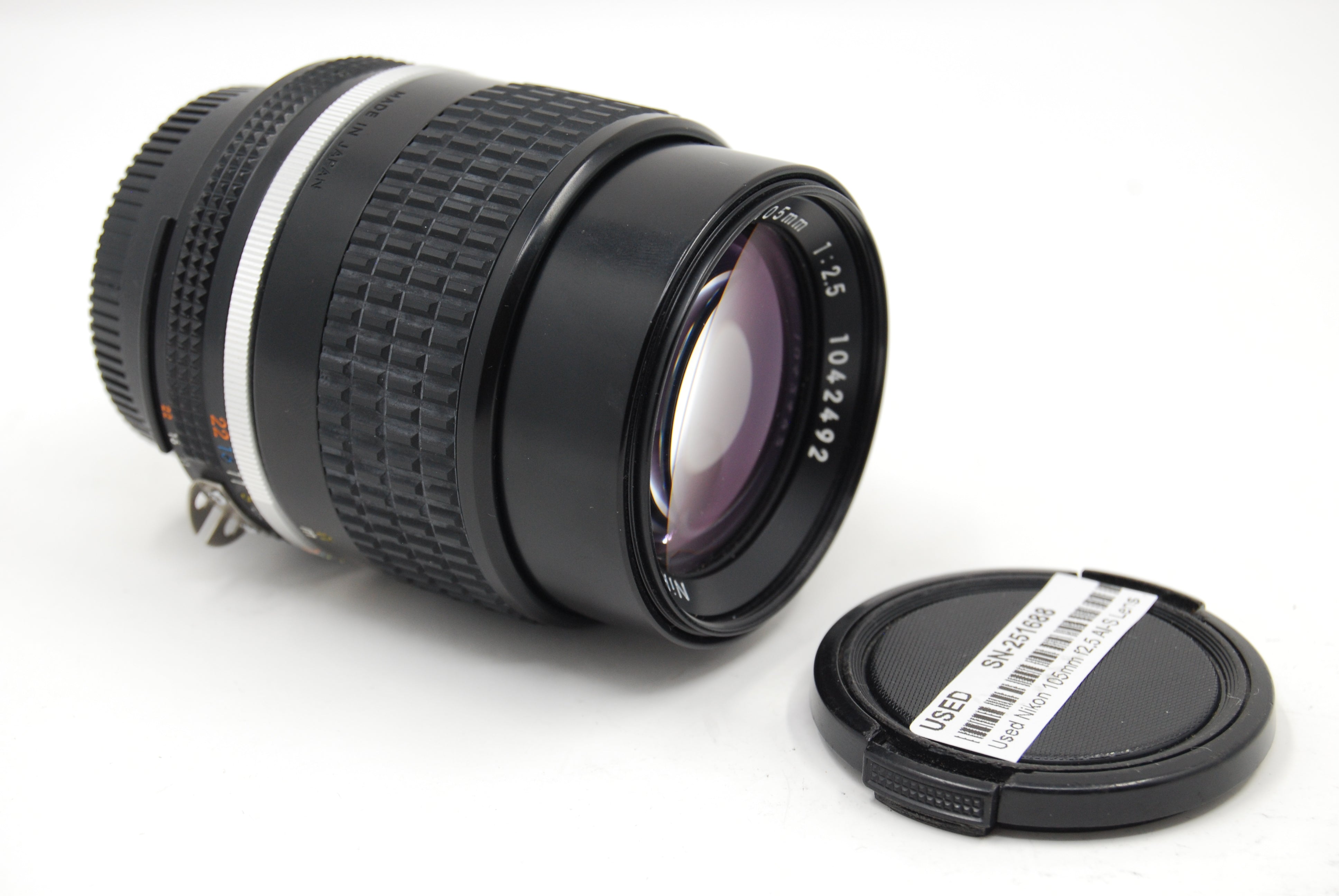 Used Nikon 105mm f2.5 AI-S Lens