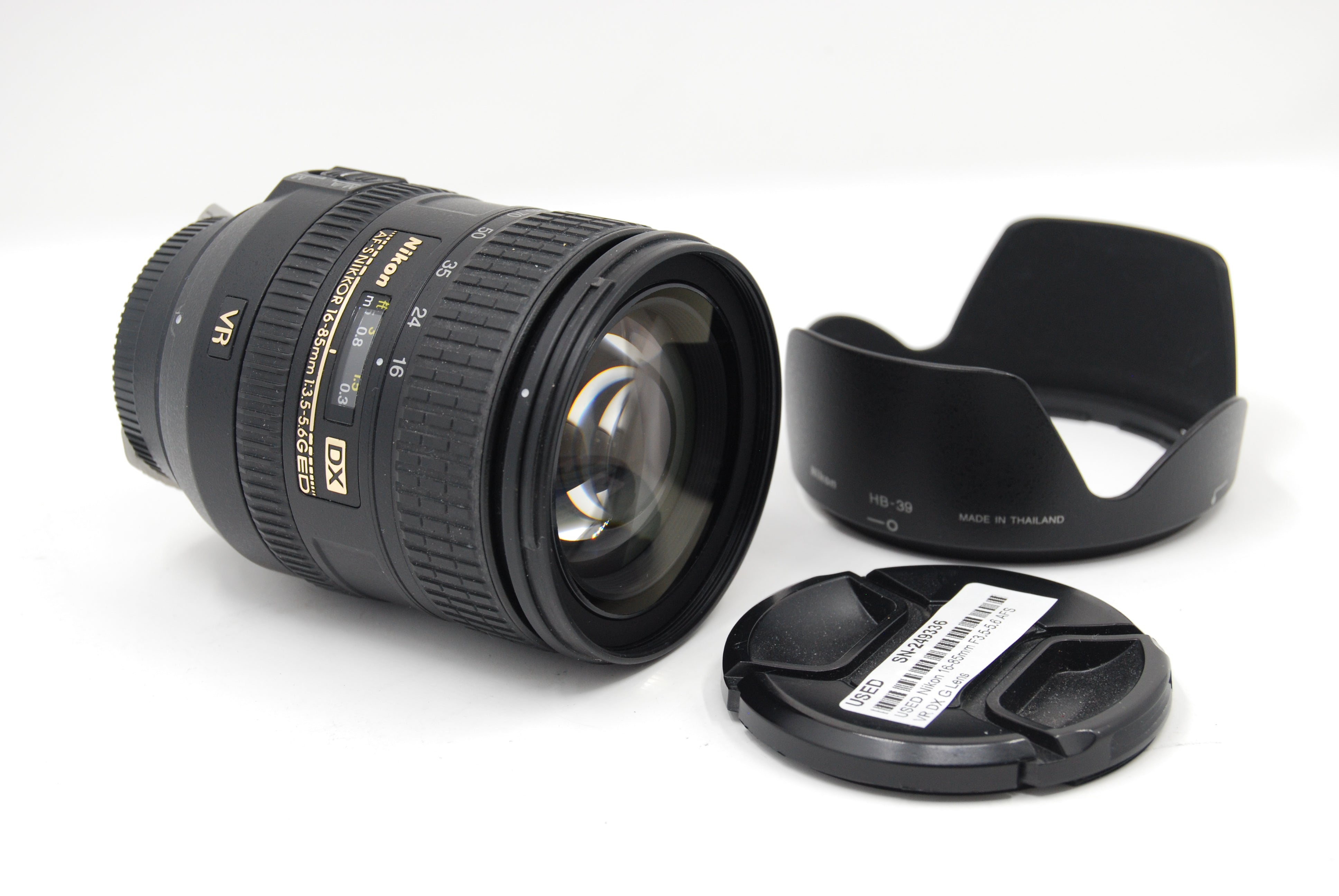 USED Nikon 16-85mm F3.5-5.6 AFS VR DX G Lens USED Nikon 16-85mm F3.5-5.6 AFS VR DX G Lens