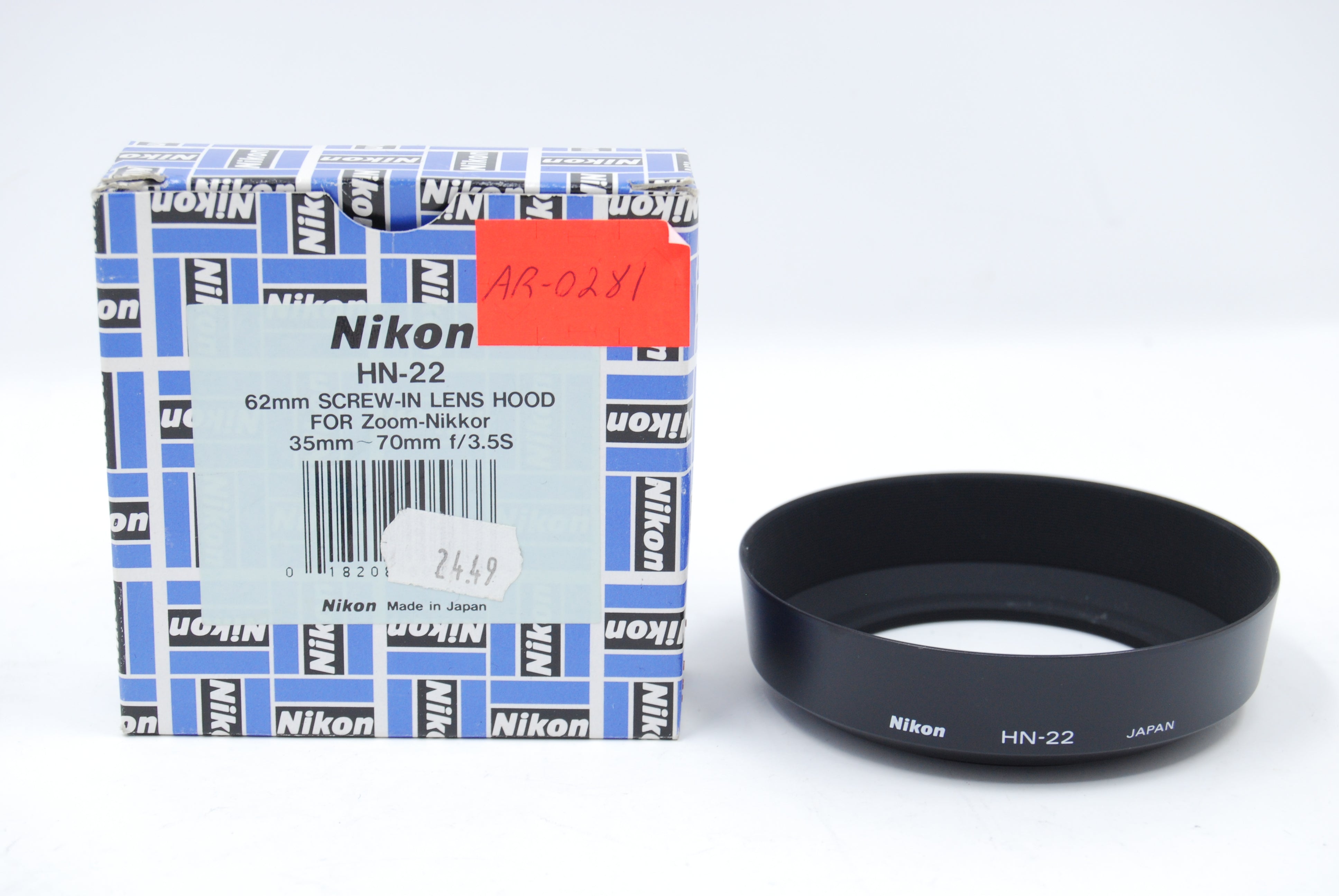 Nikon HN-22 Screw-In Metal Lens Hood *MINT* (0281)