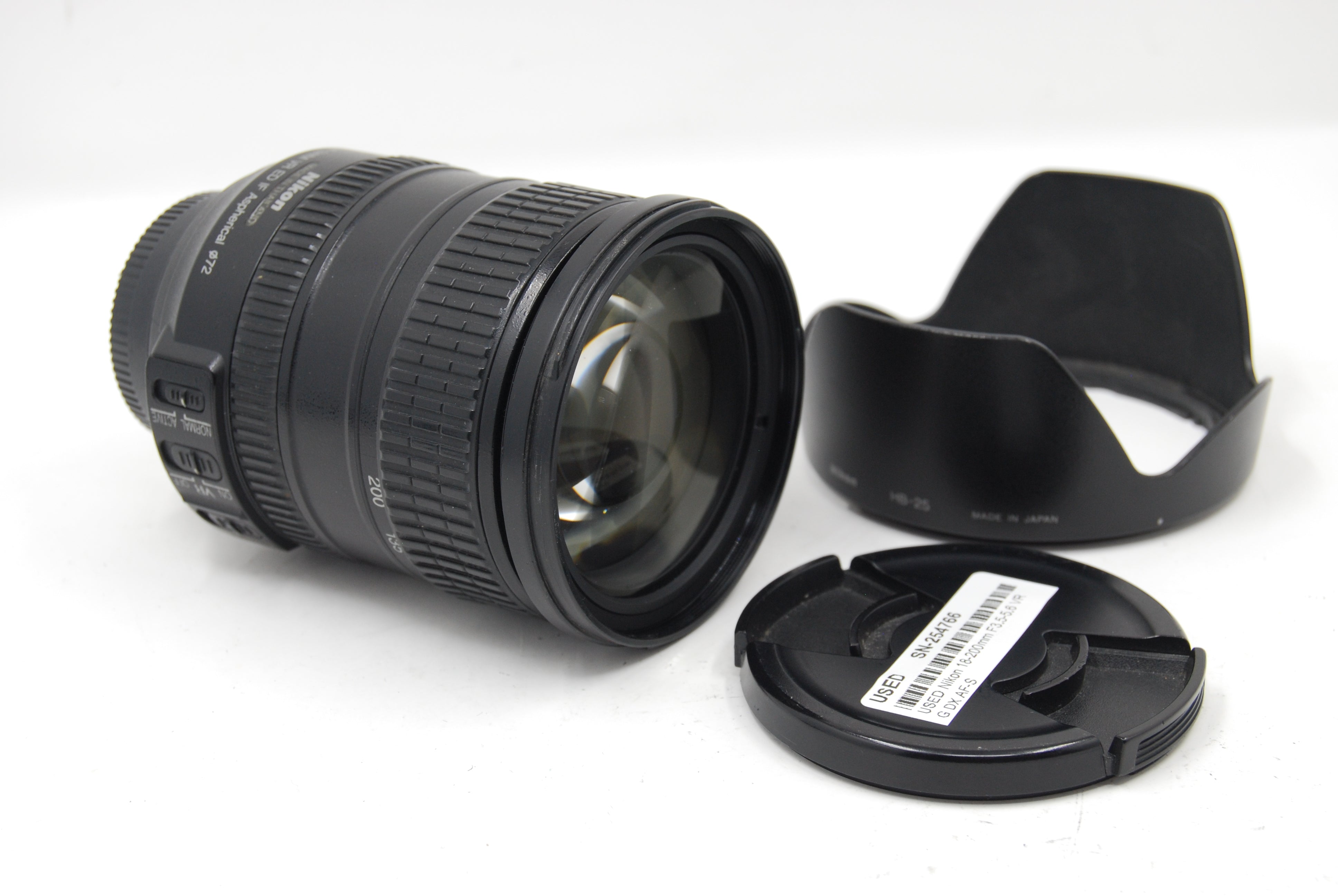 USED Nikon 18-200mm F3.5-5.6 VR G DX AF-S