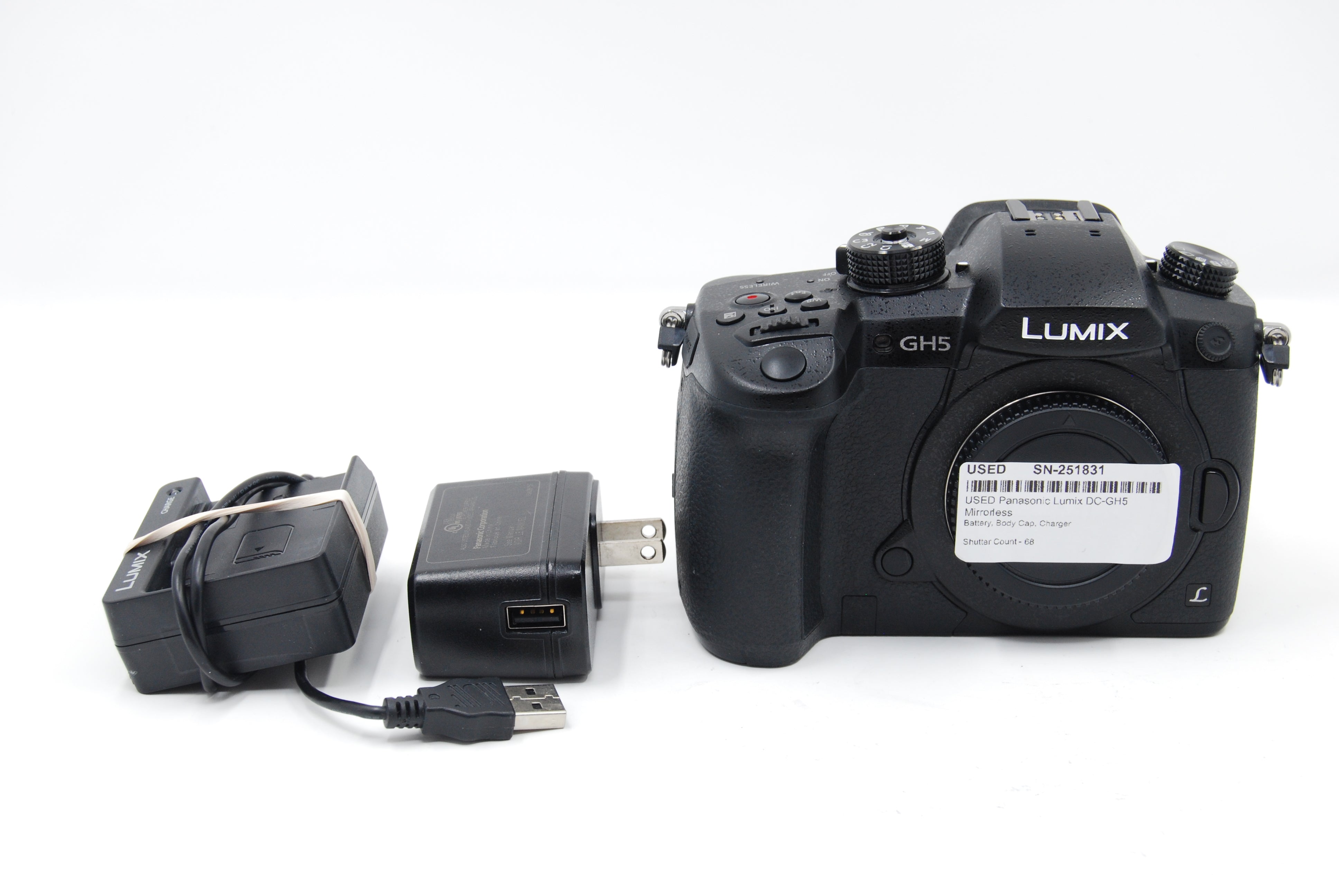 USED Panasonic Lumix DC-GH5 Mirrorless - Only 68 Shots